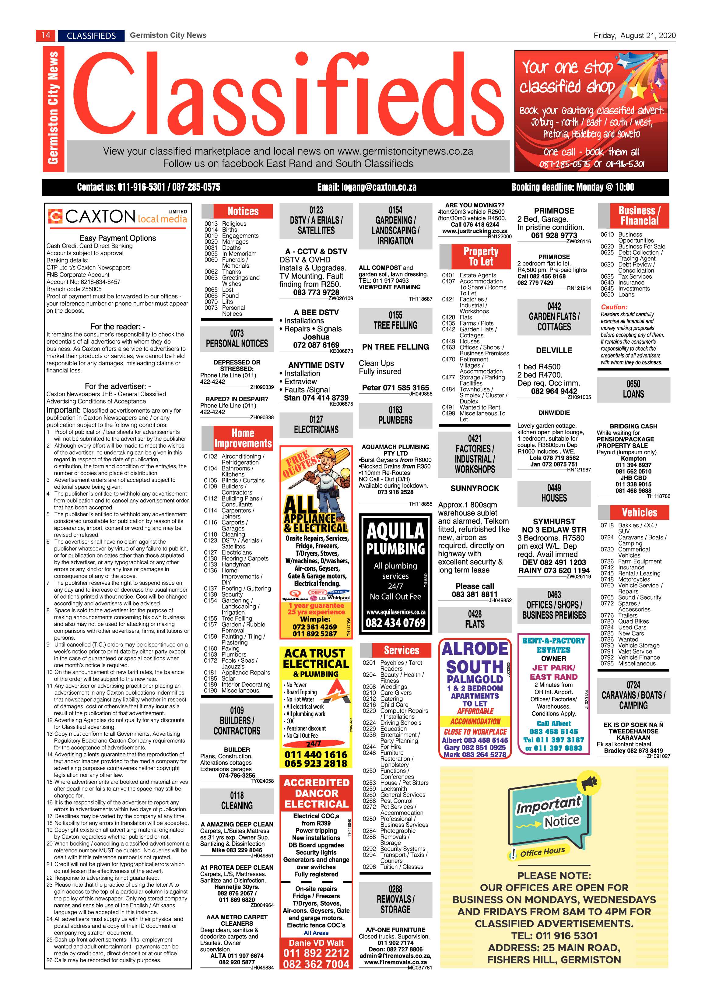 Germiston City News 19 August 2020 page 14