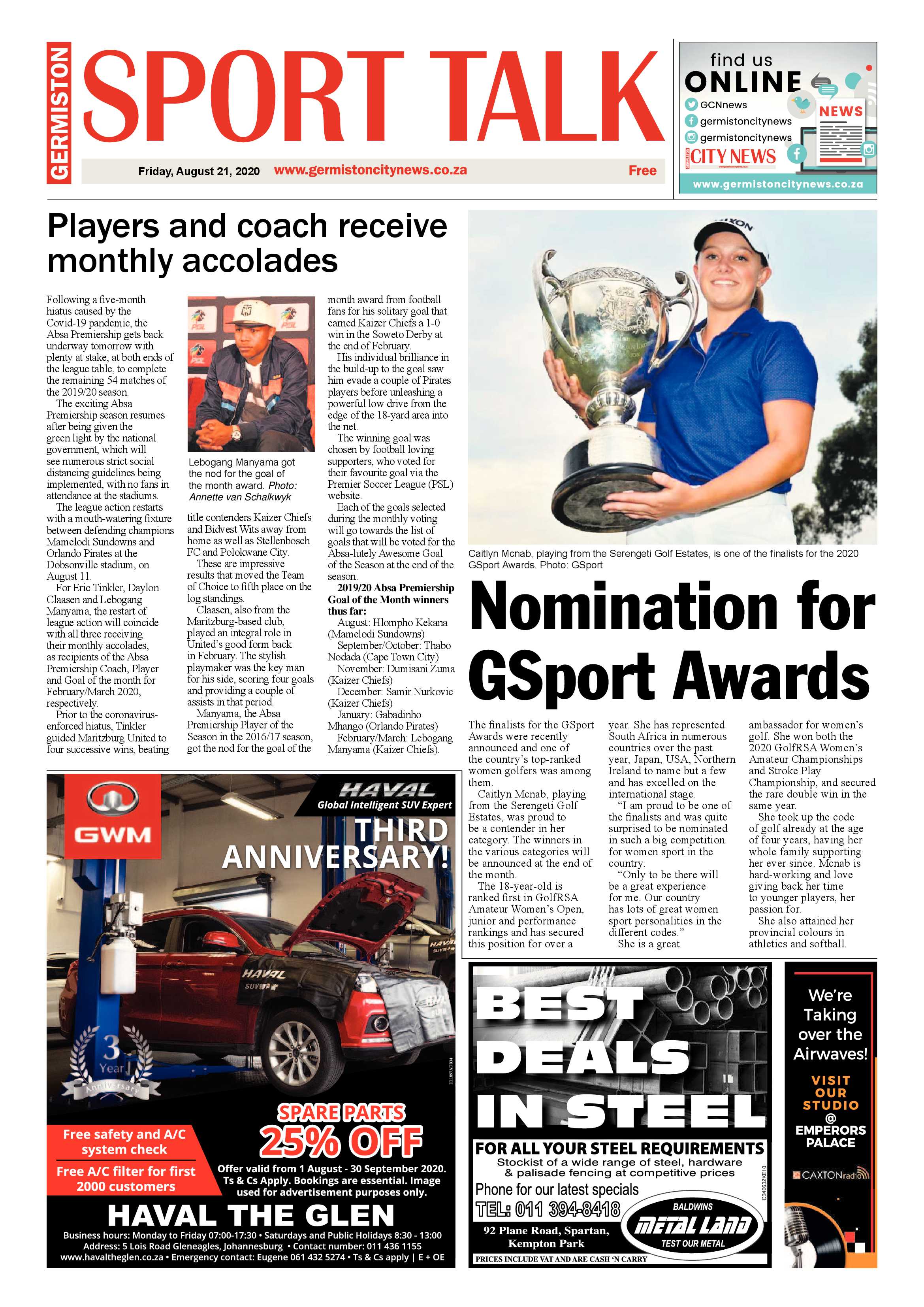 Germiston City News 19 August 2020 page 16