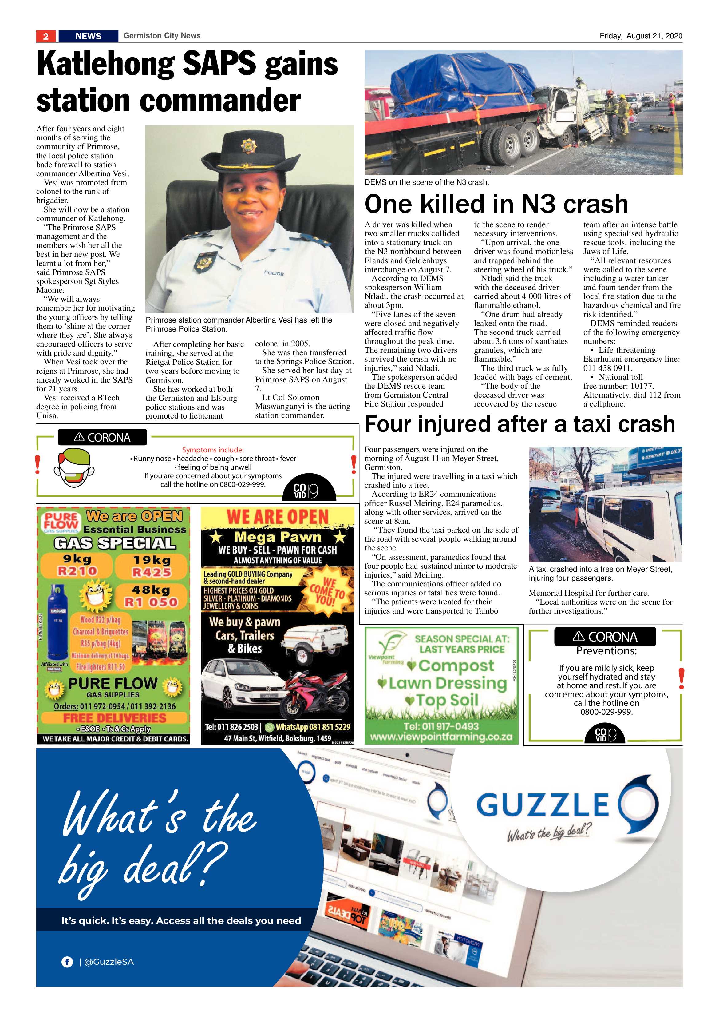 Germiston City News 19 August 2020 page 2
