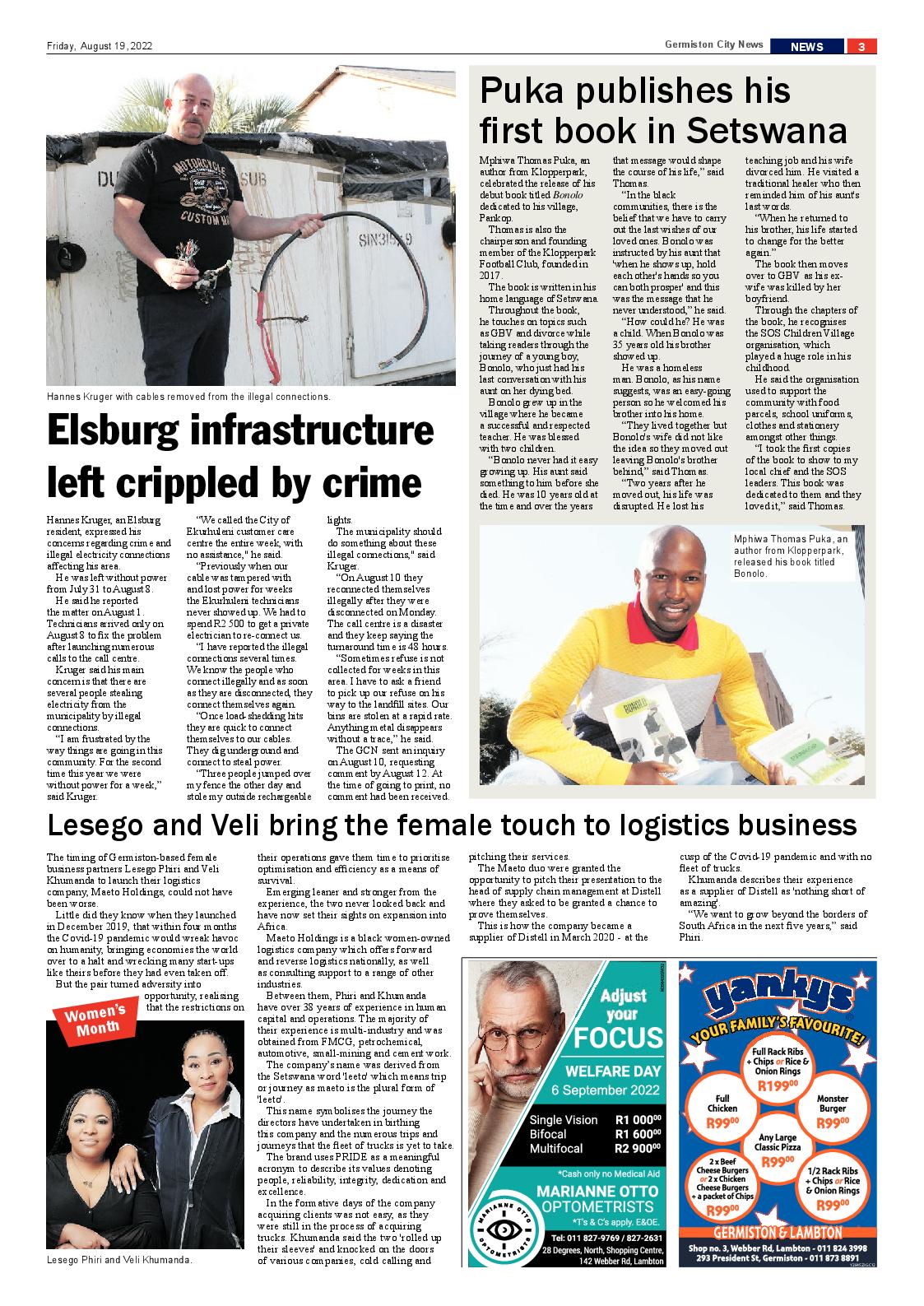 Germiston City News 19 August 2022 page 3