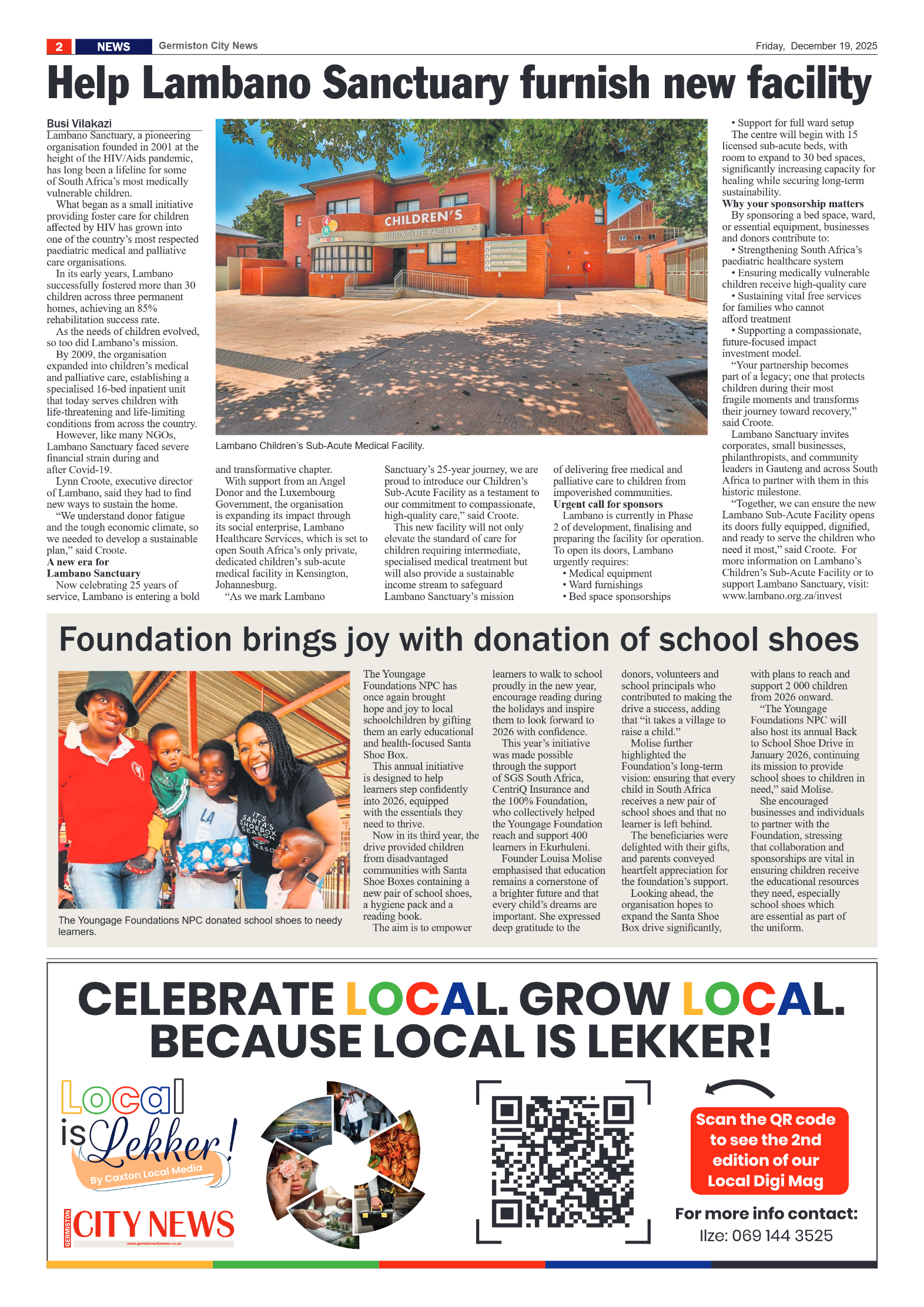 Germiston City News 19 December 2025 page 2
