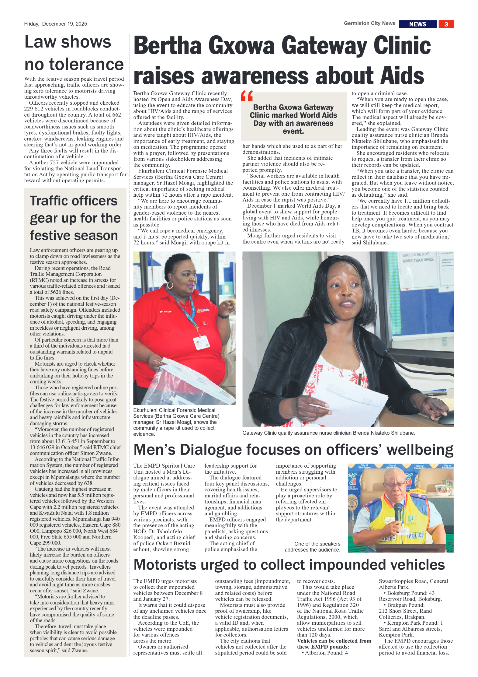 Germiston City News 19 December 2025 page 3
