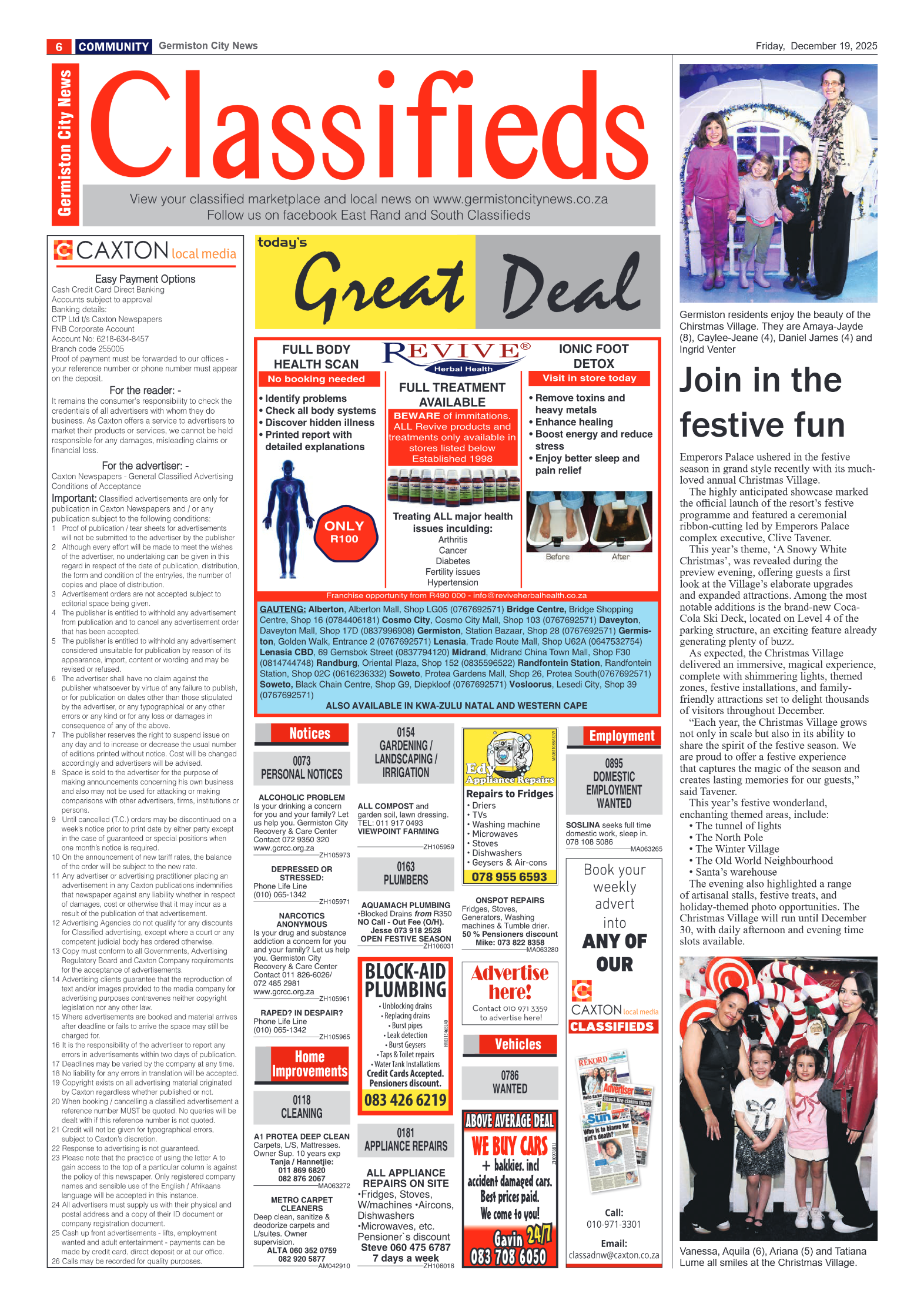 Germiston City News 19 December 2025 page 6