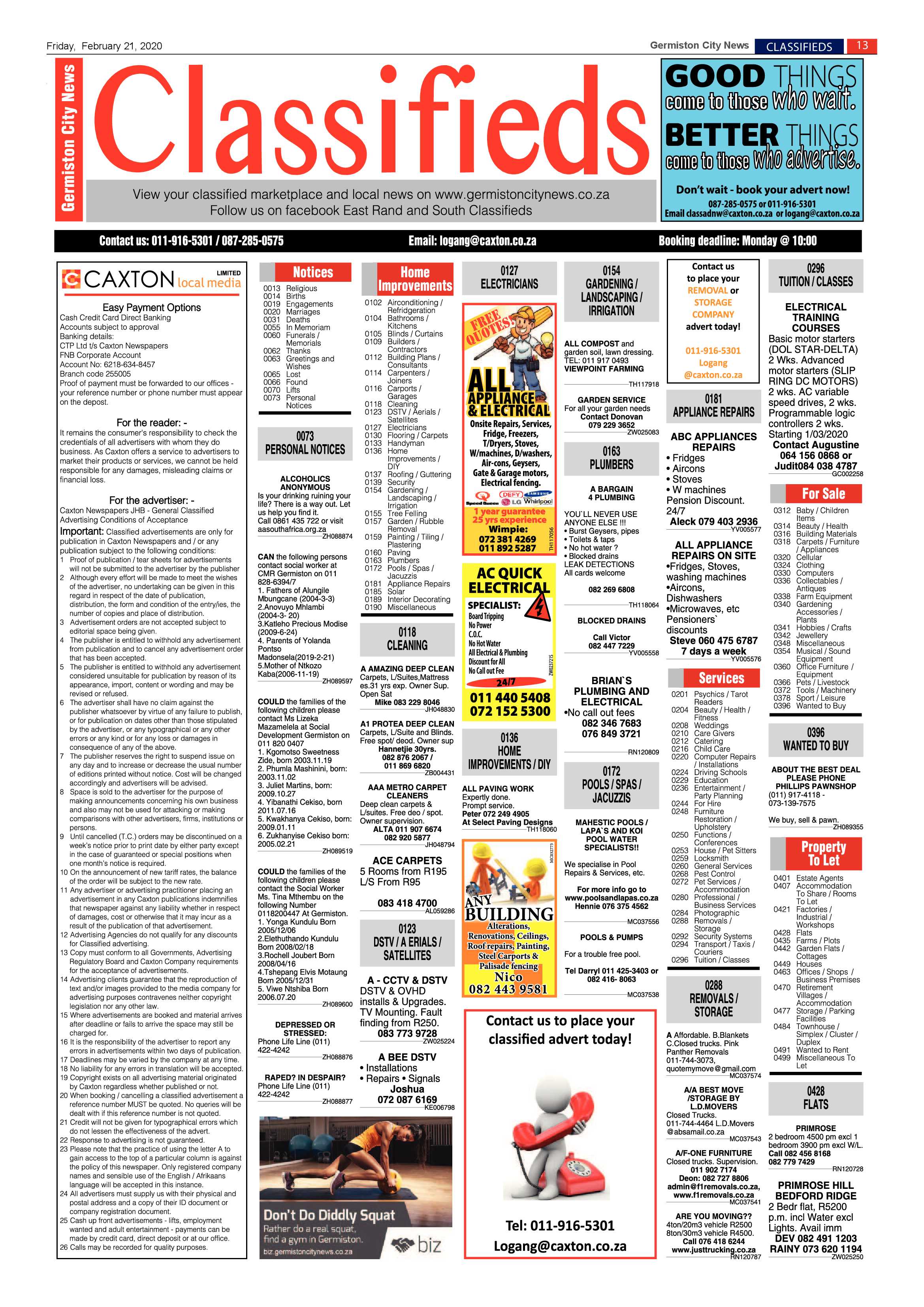 Germiston City News 19 February 2020 page 13