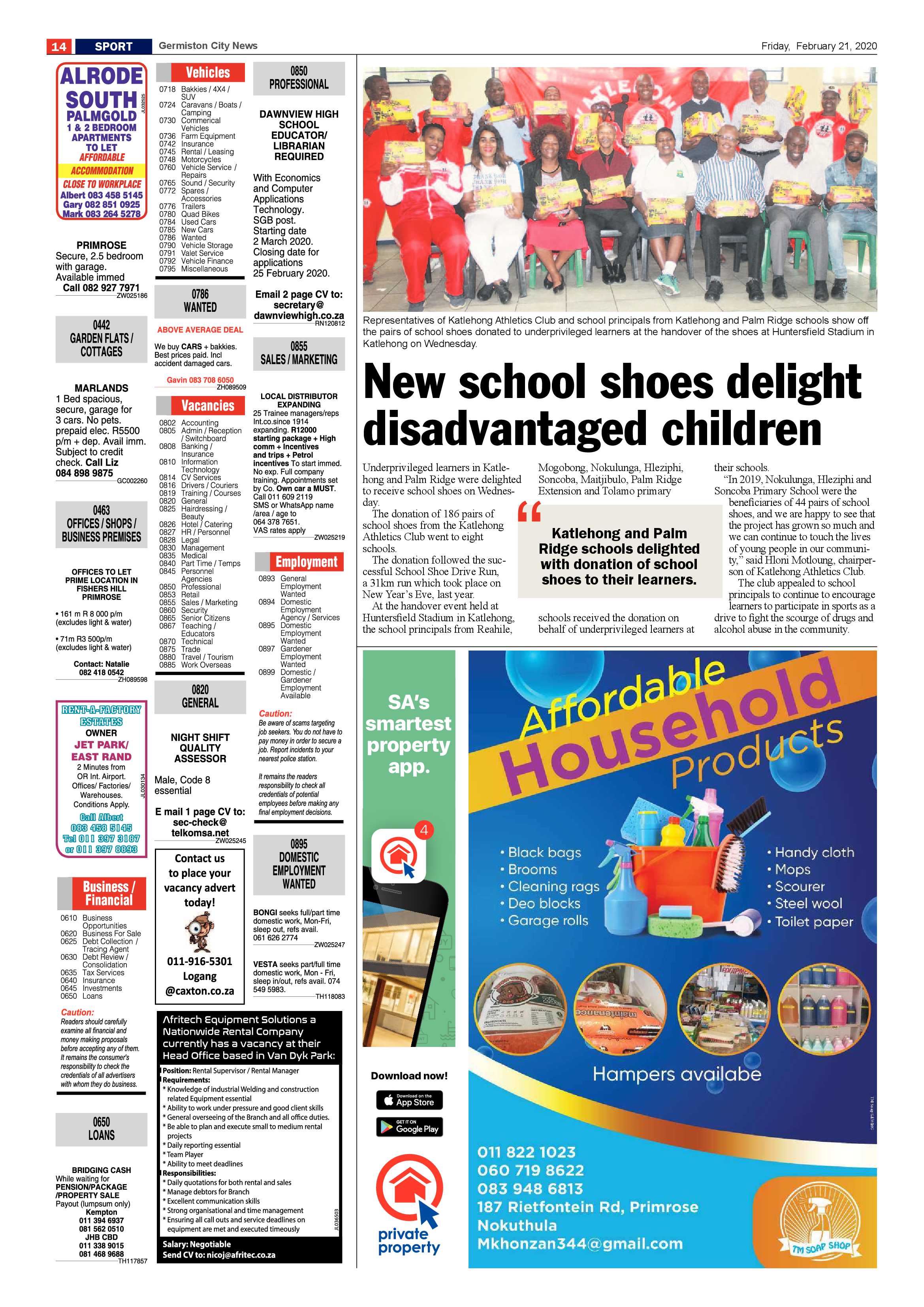 Germiston City News 19 February 2020 page 14