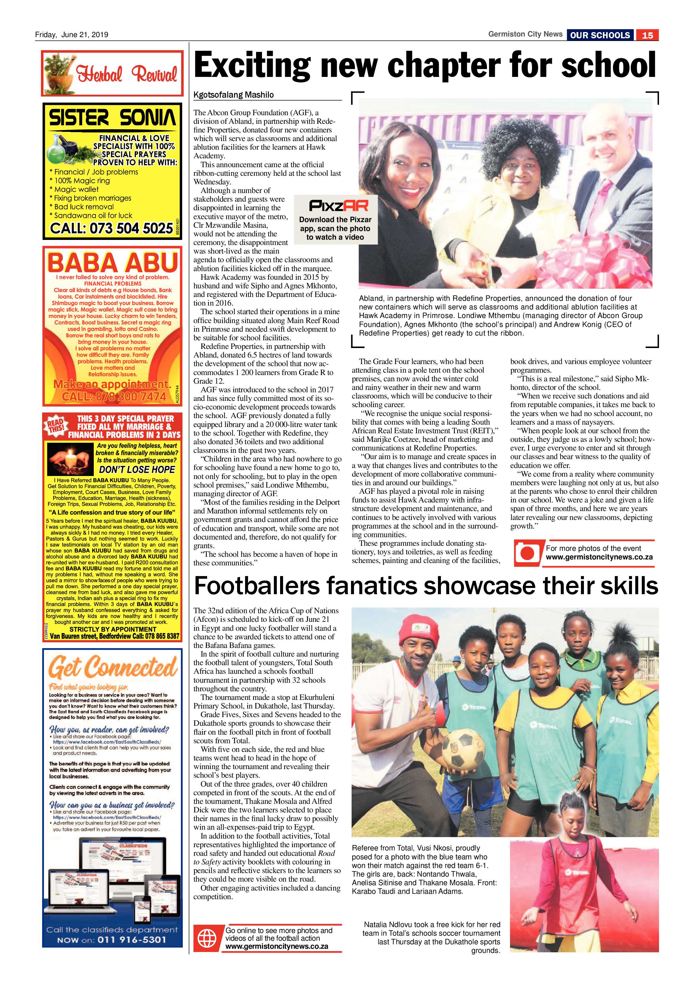 Germiston City News 19 June 2019 page 15