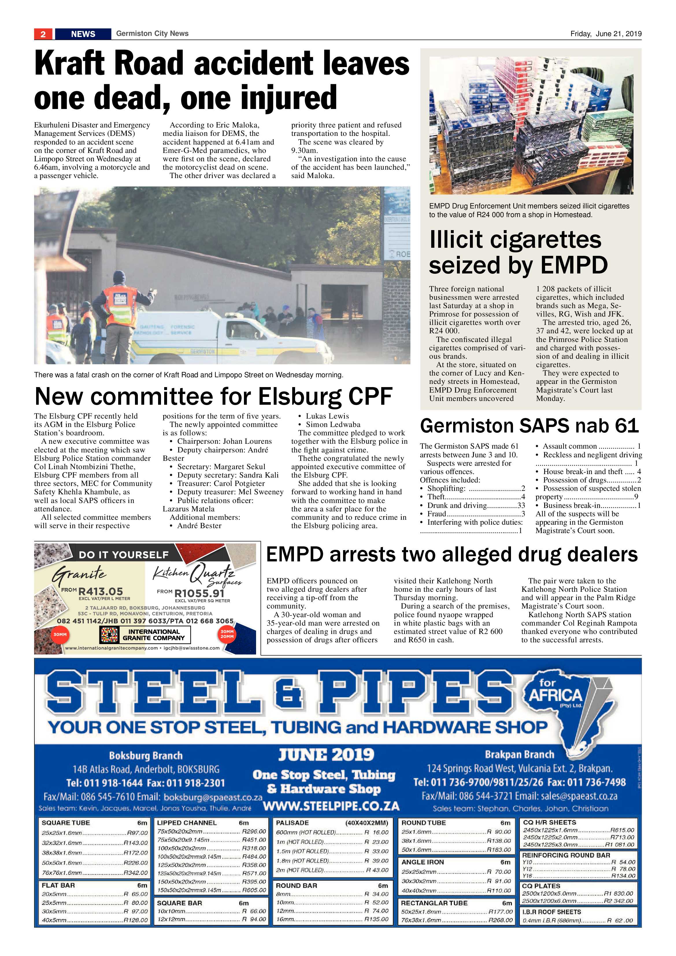 Germiston City News 19 June 2019 page 2