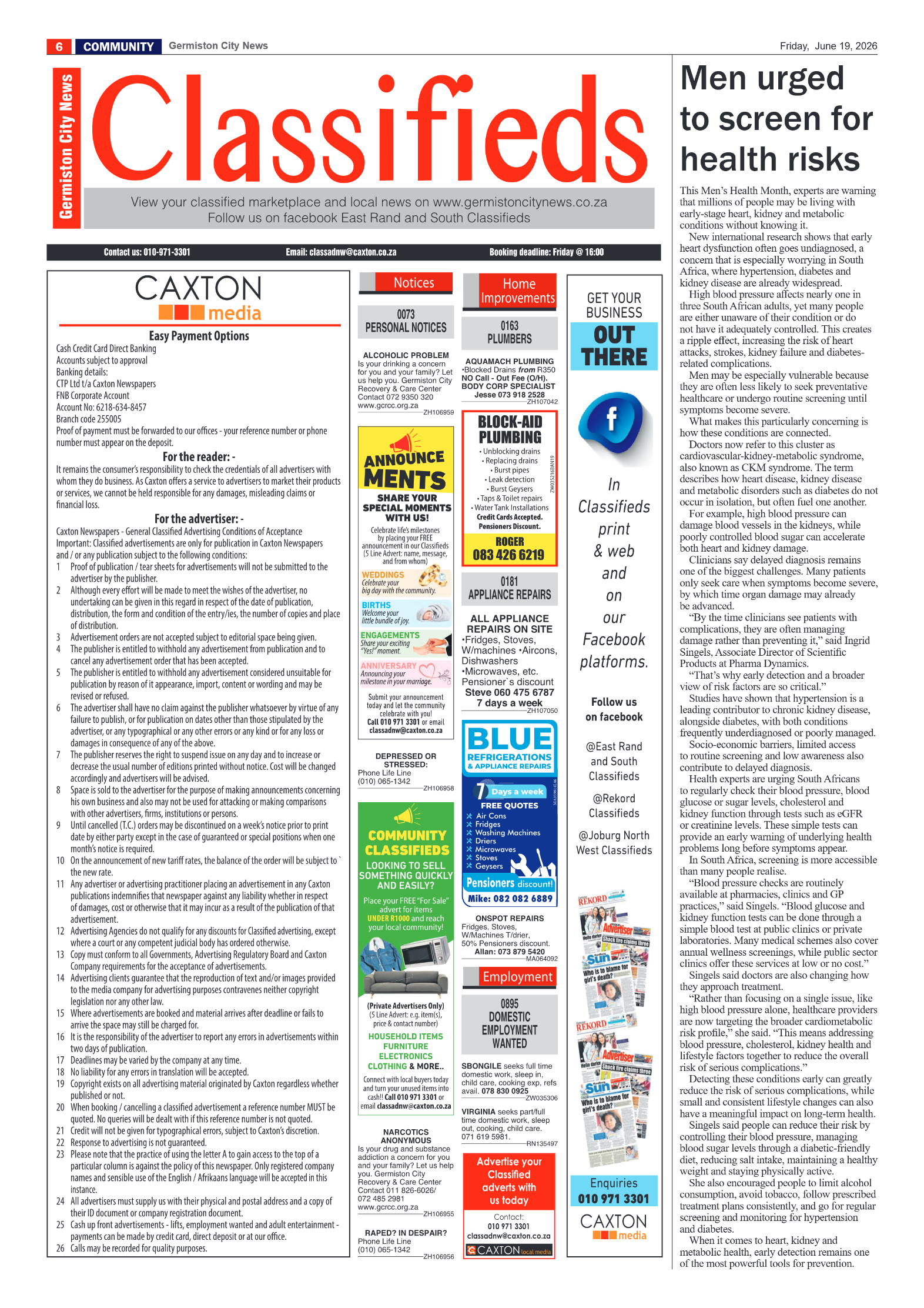 Germiston City News 19 June 2026 page 6