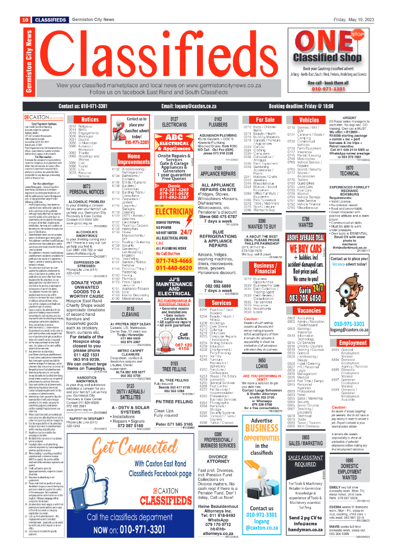 Germiston City News 19 May 2023 page 10