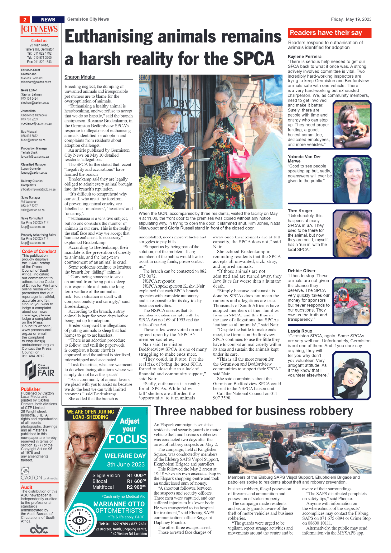 Germiston City News 19 May 2023 page 2