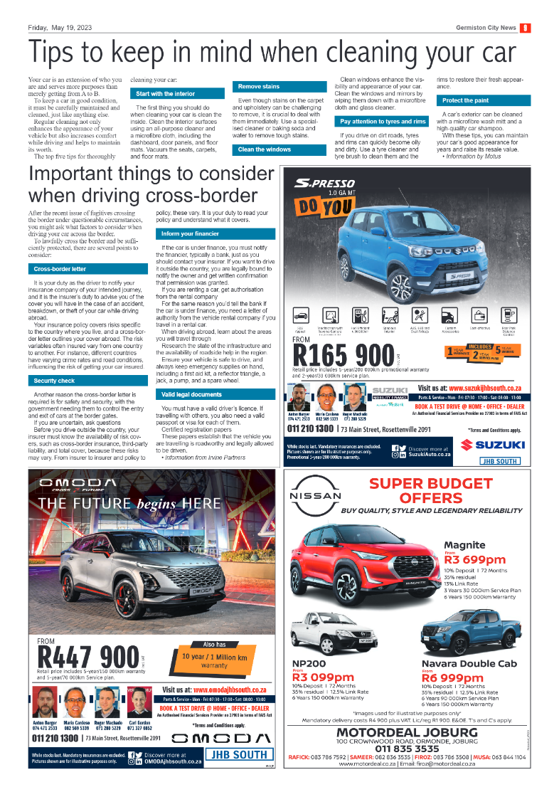 Germiston City News 19 May 2023 page 9
