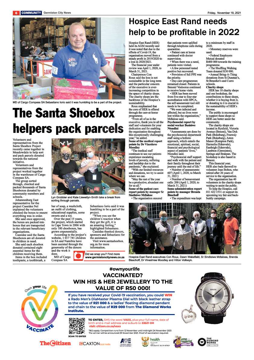 Germiston City News 19 November 2021 page 8