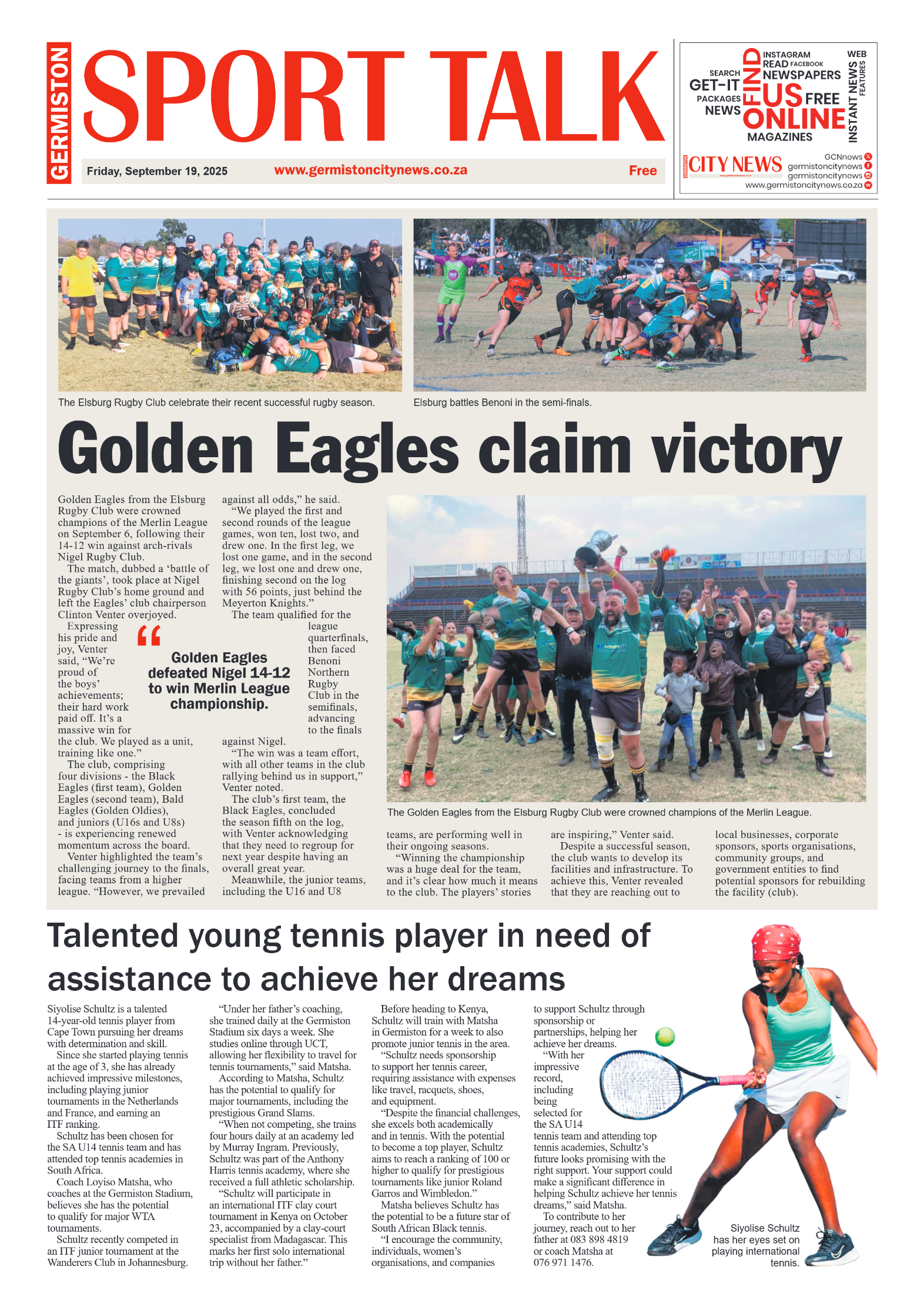 Germiston City News 19 September 2025 page 8