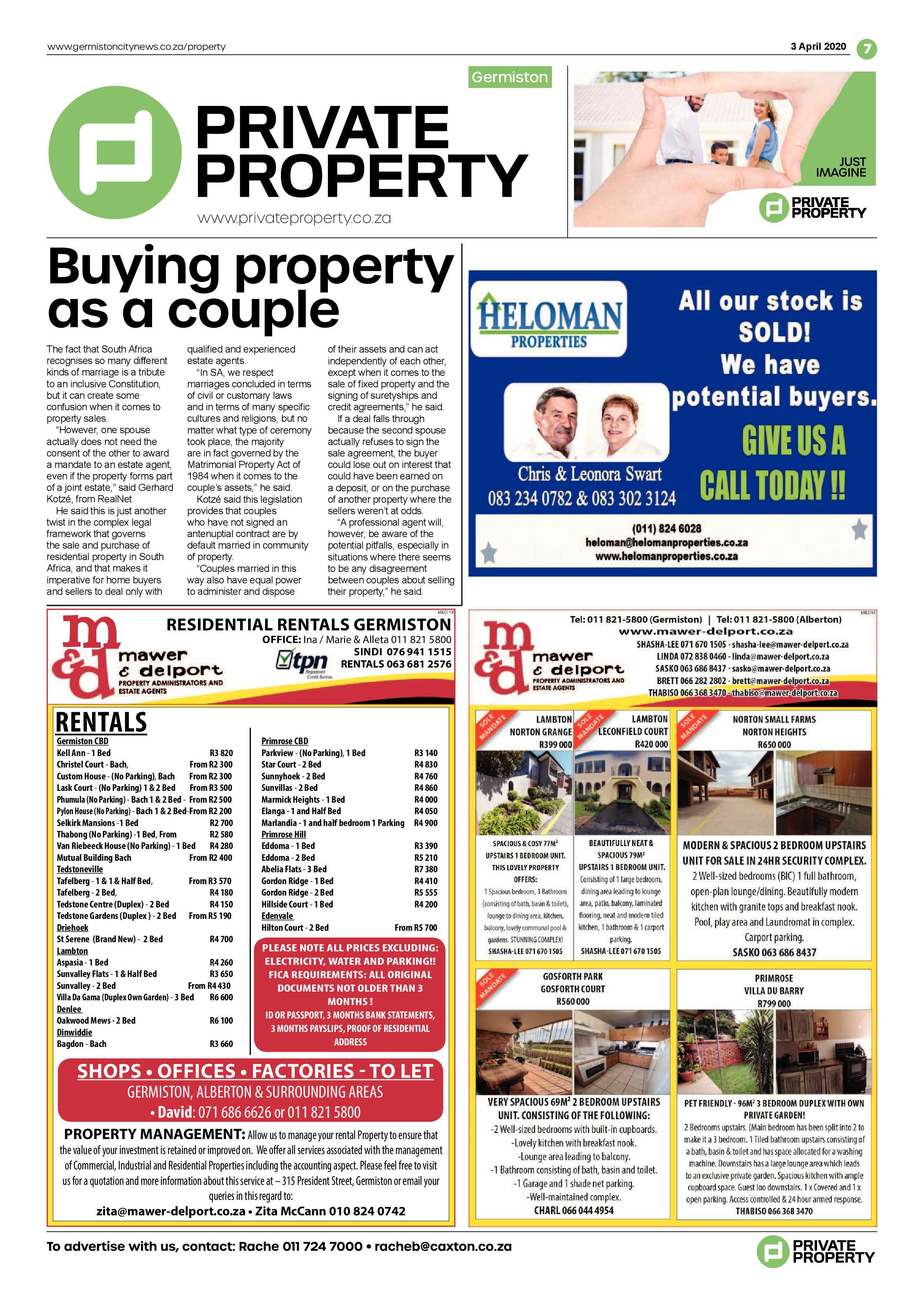 Germiston City News 1 April 2020 page 7