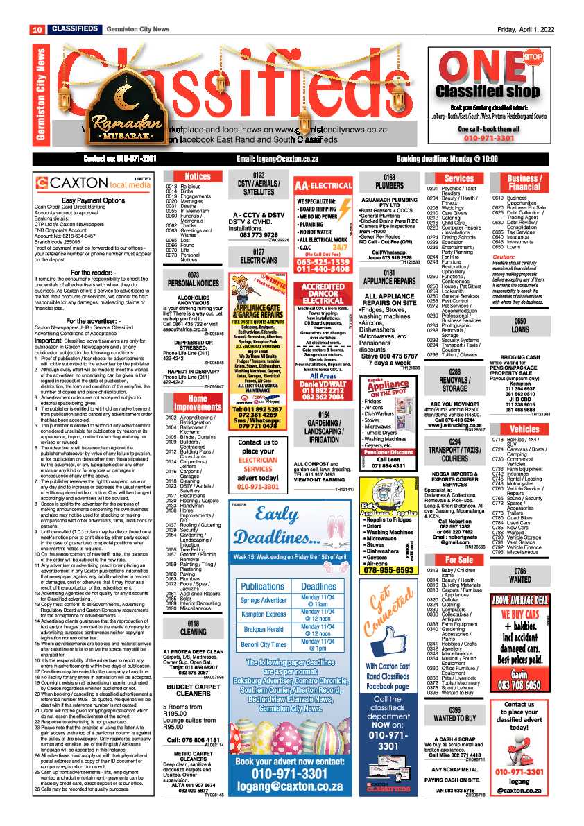 Germiston City News 1 April 2022 page 12