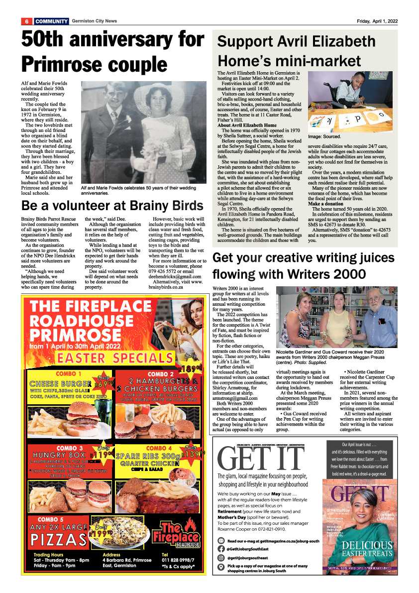 Germiston City News 1 April 2022 page 8