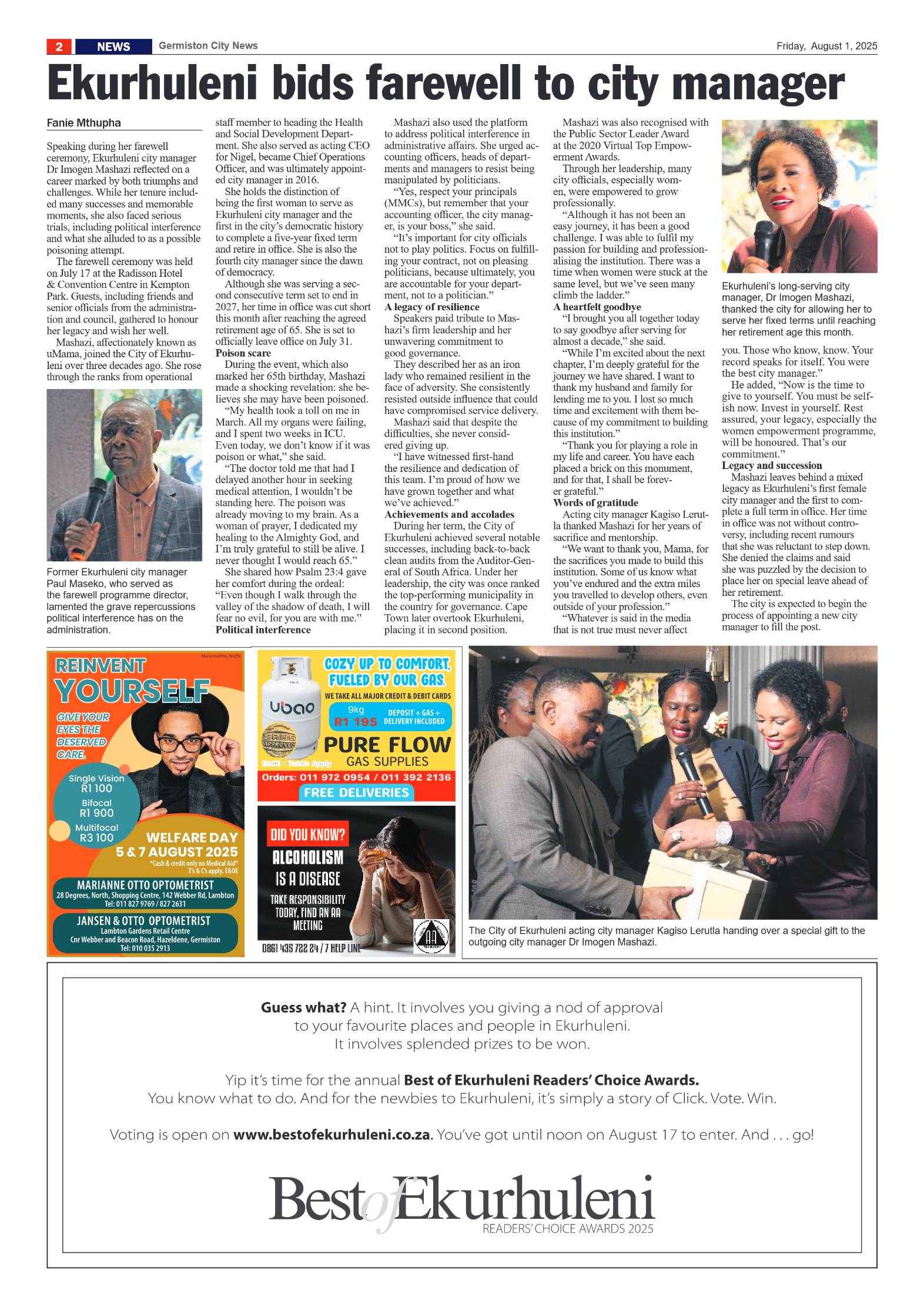 Germiston City News 1 August 2025 page 2