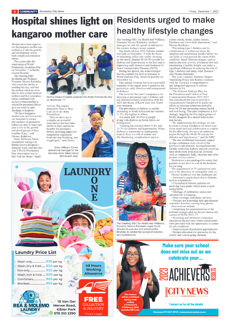 Germiston City News 1 December 2023 page 4