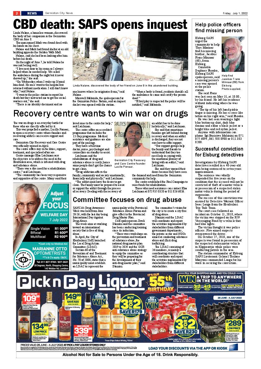 Germiston City News 1 July 2022 page 2