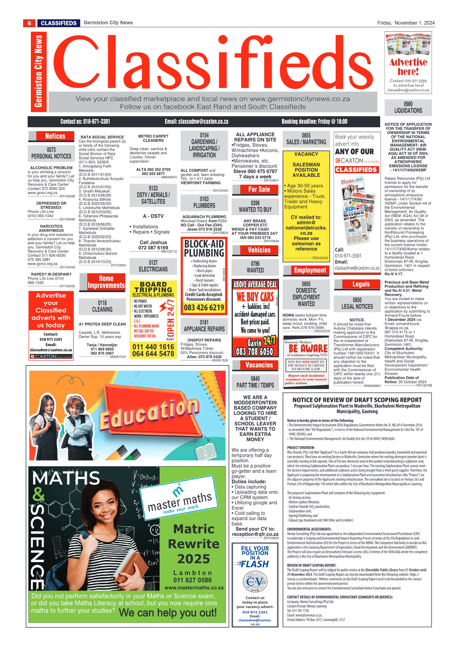 Germiston City News 1 November 2024 page 14