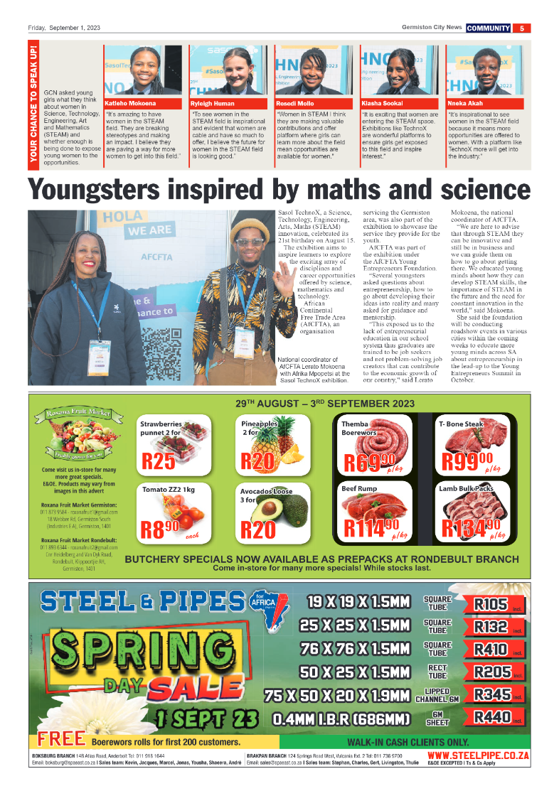 Germiston City News 1 September 2023 page 5