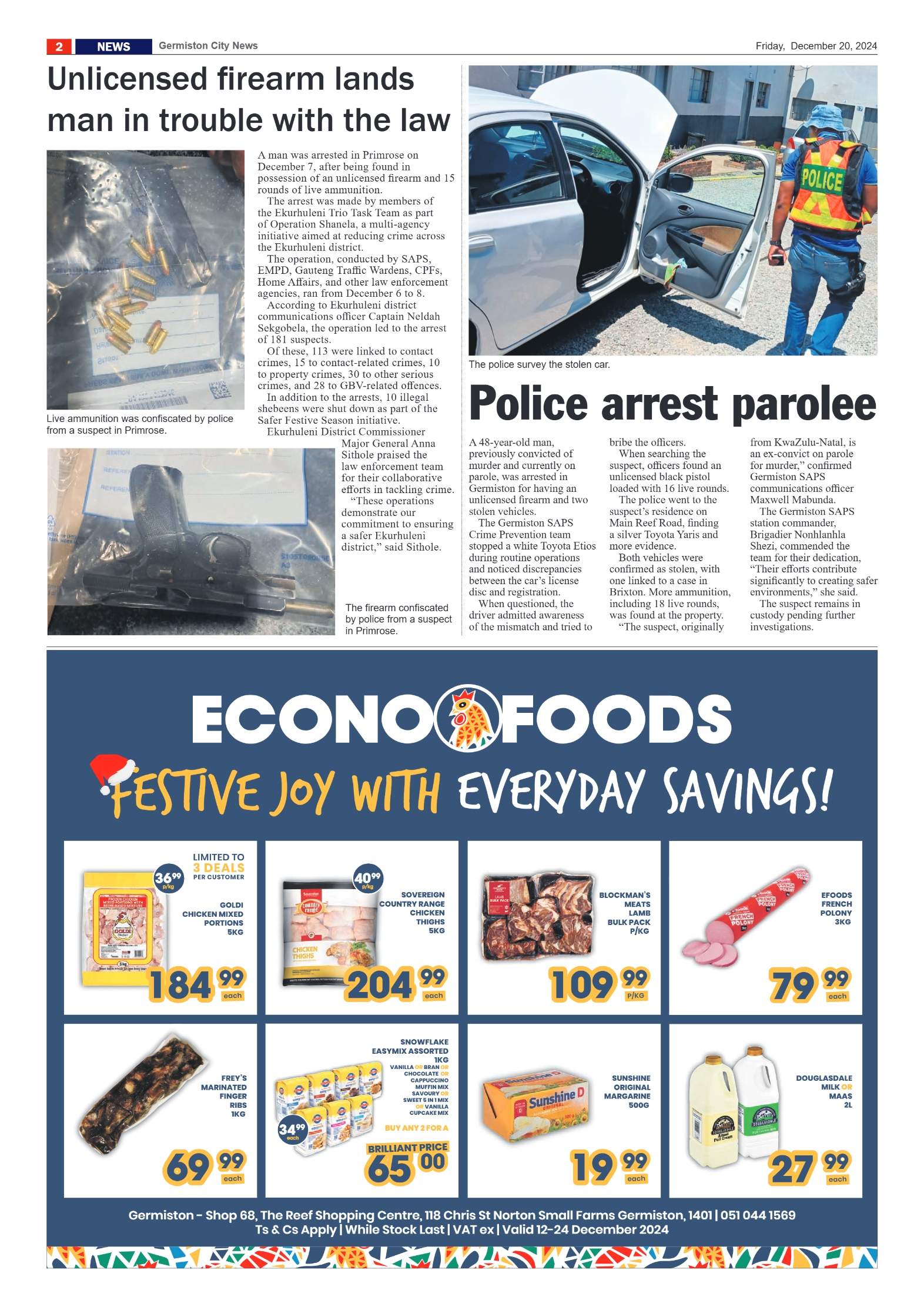 Germiston City News 20 December 2024 page 2