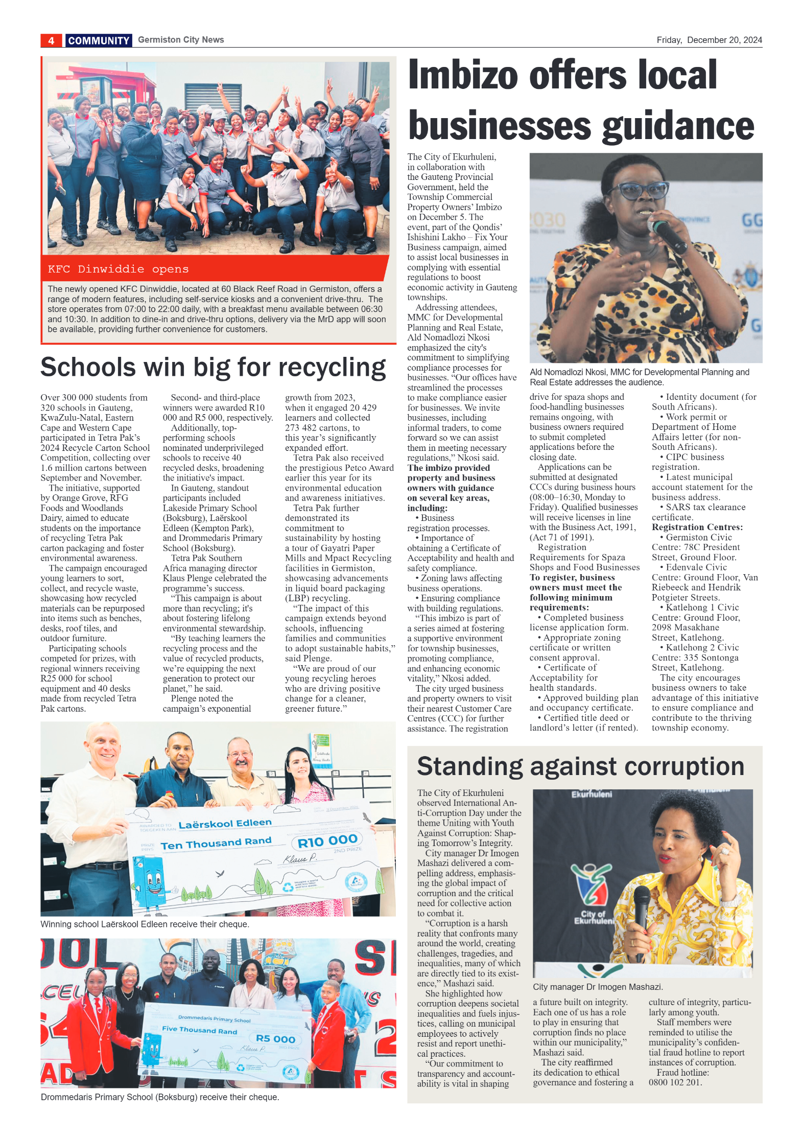 Germiston City News 20 December 2024 page 4