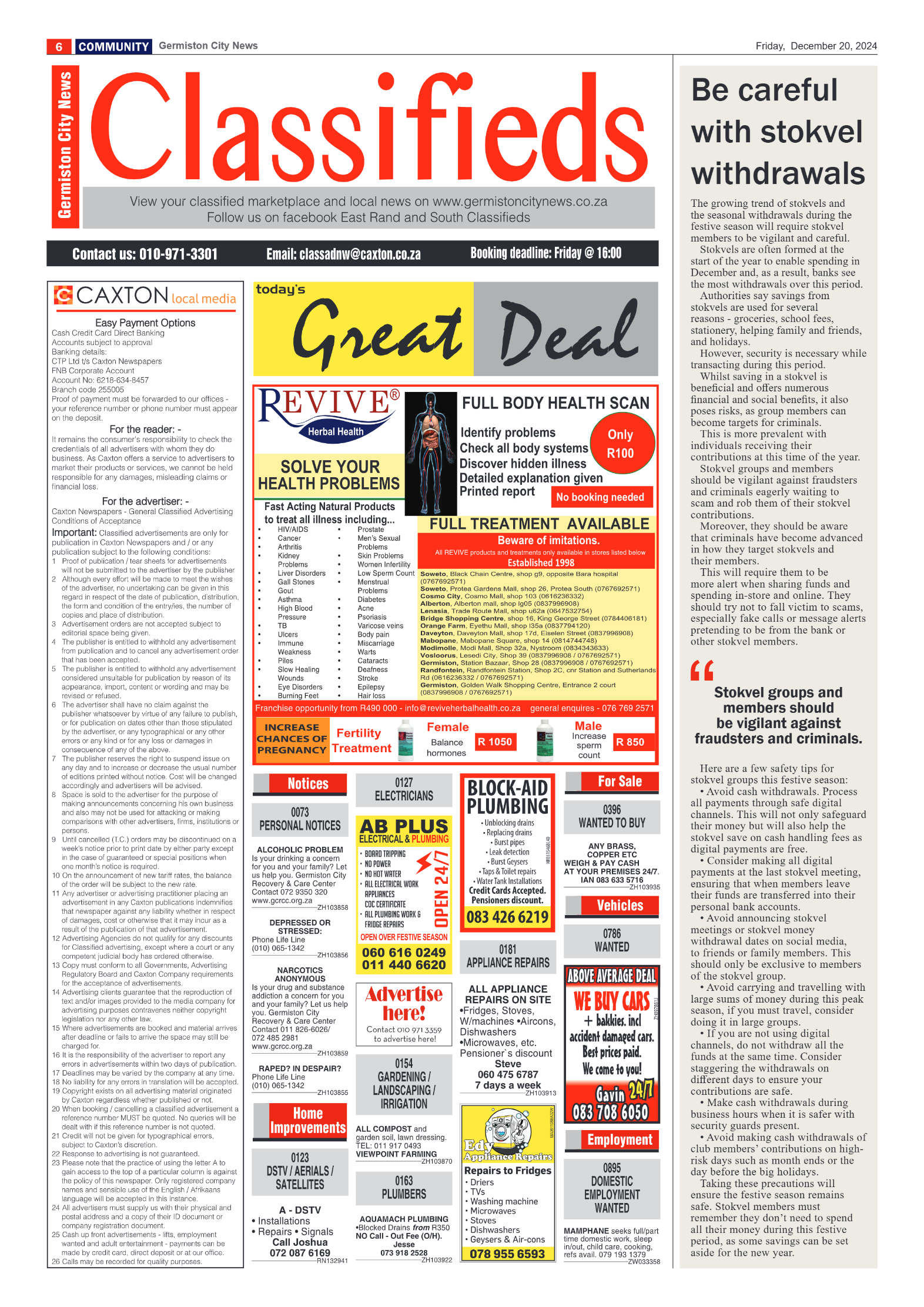 Germiston City News 20 December 2024 page 6