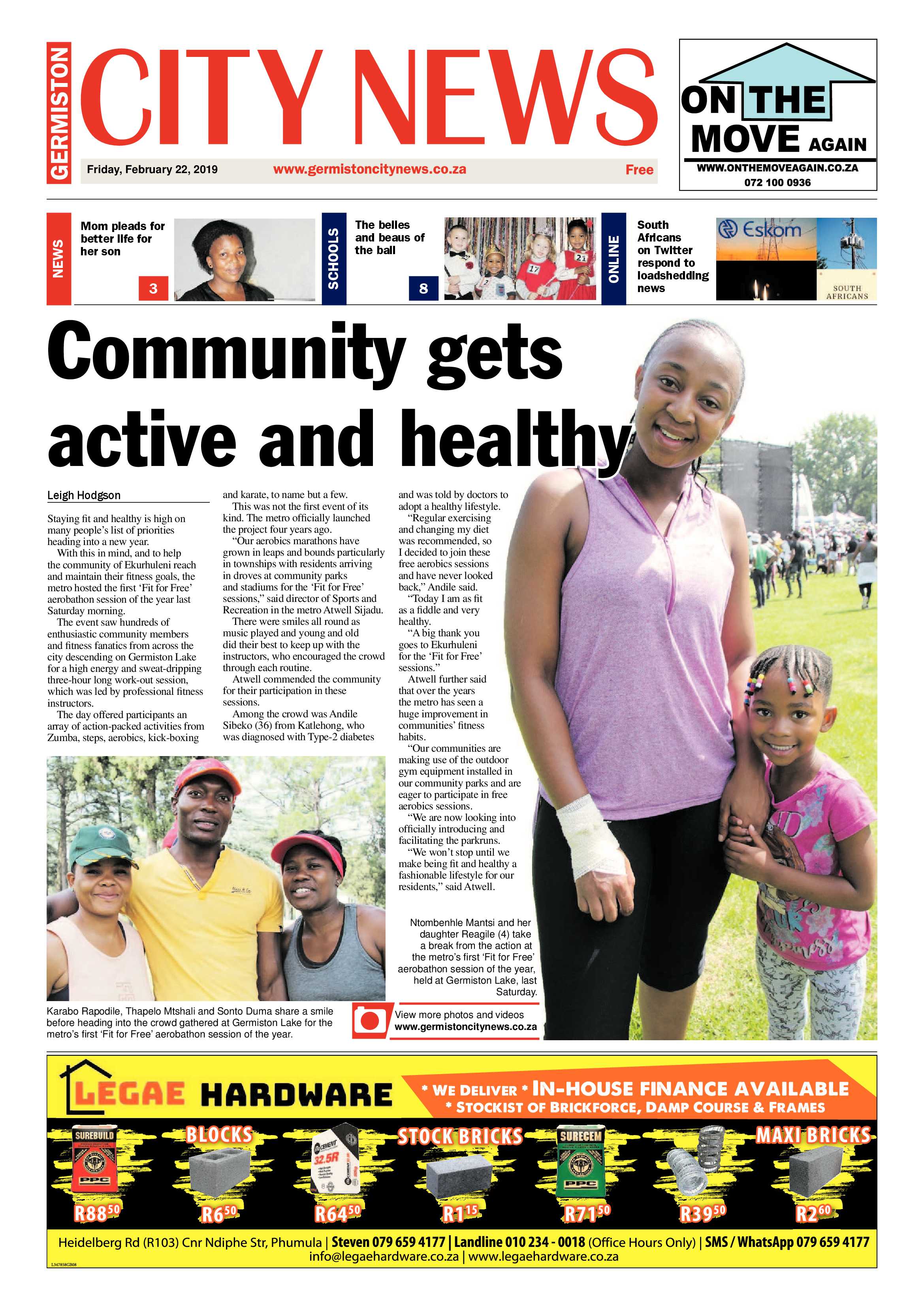 Germiston City News 20 February 2019 page 1