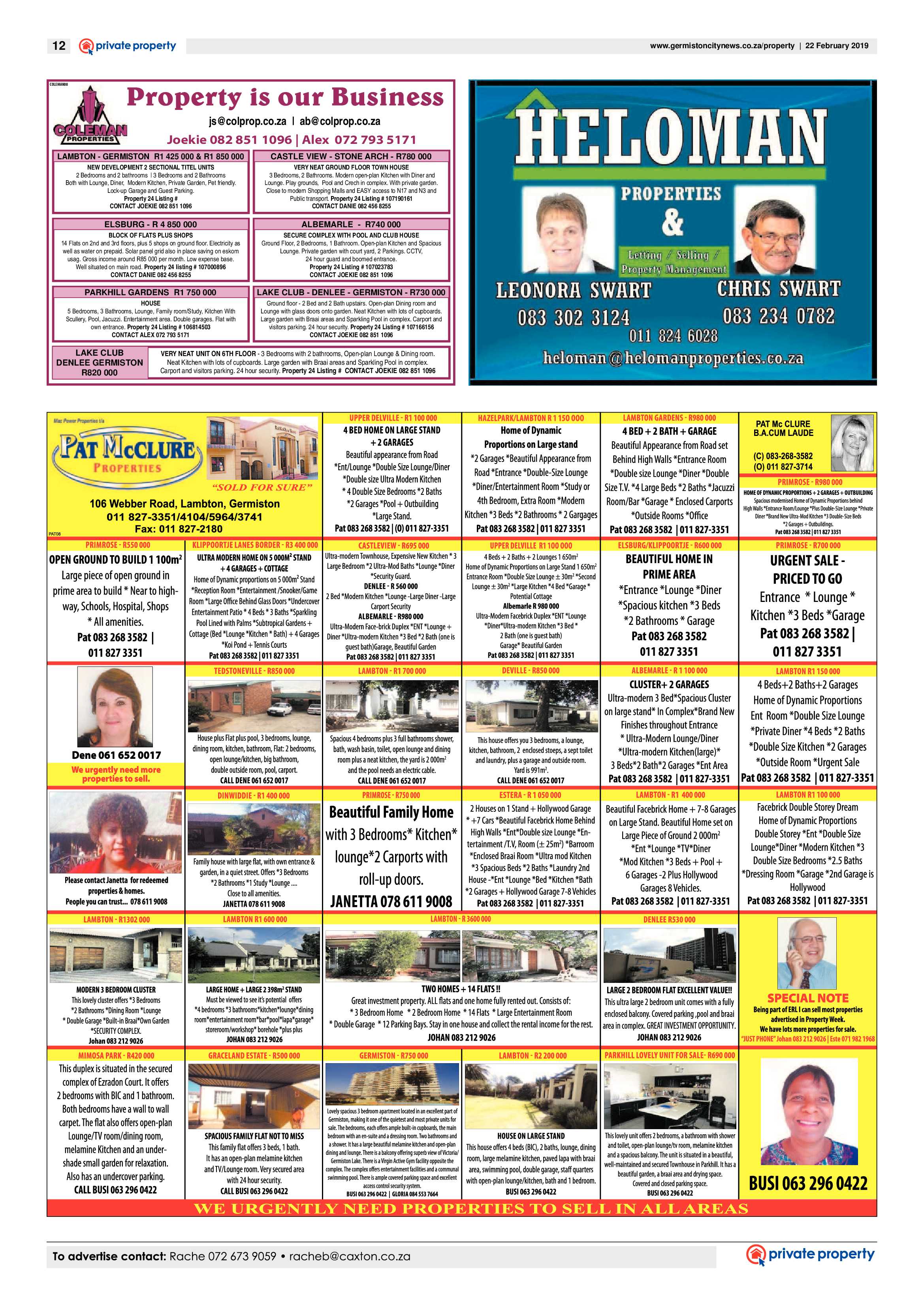 Germiston City News 20 February 2019 page 12