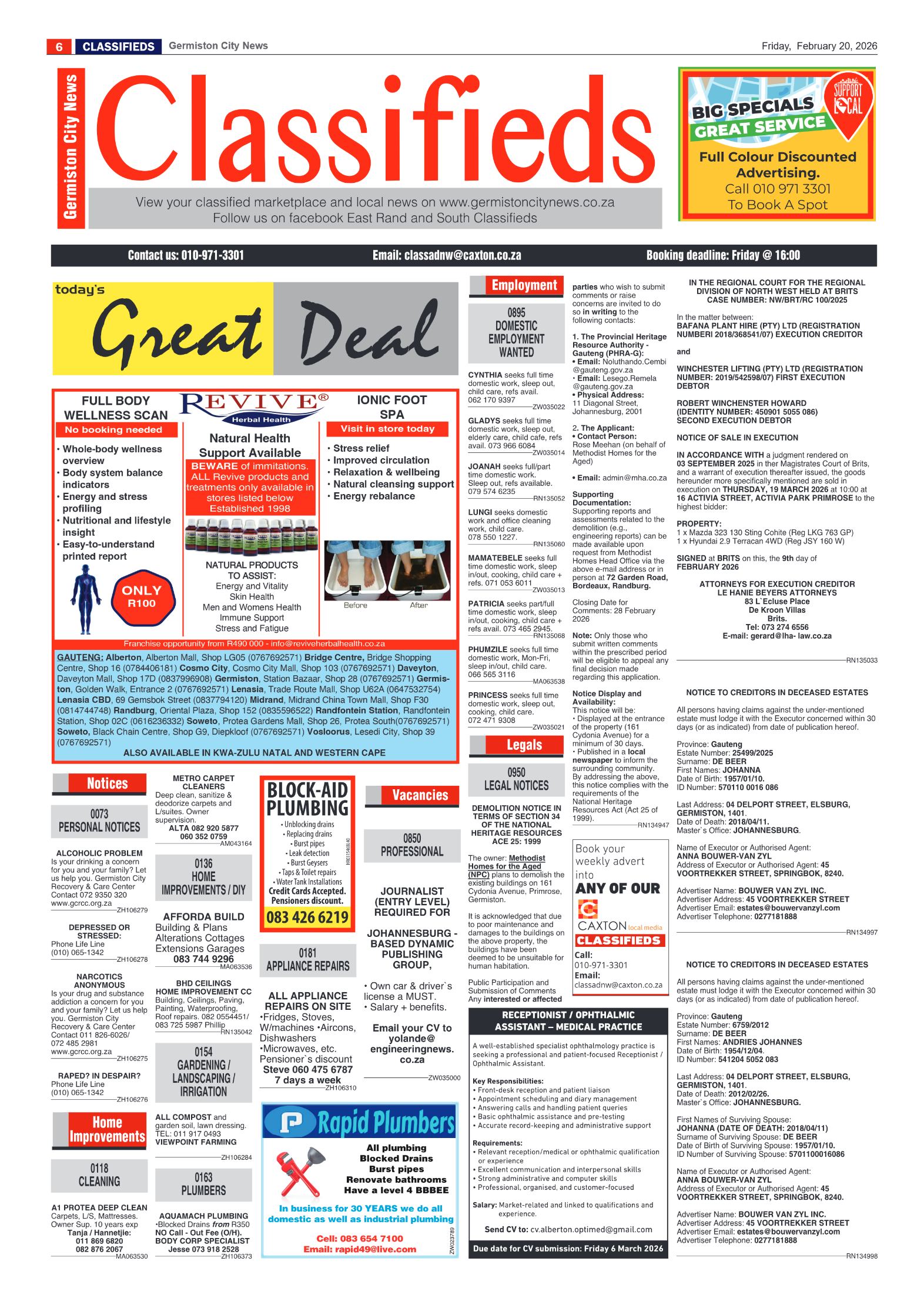 Germiston City News 20 February 2026 page 7