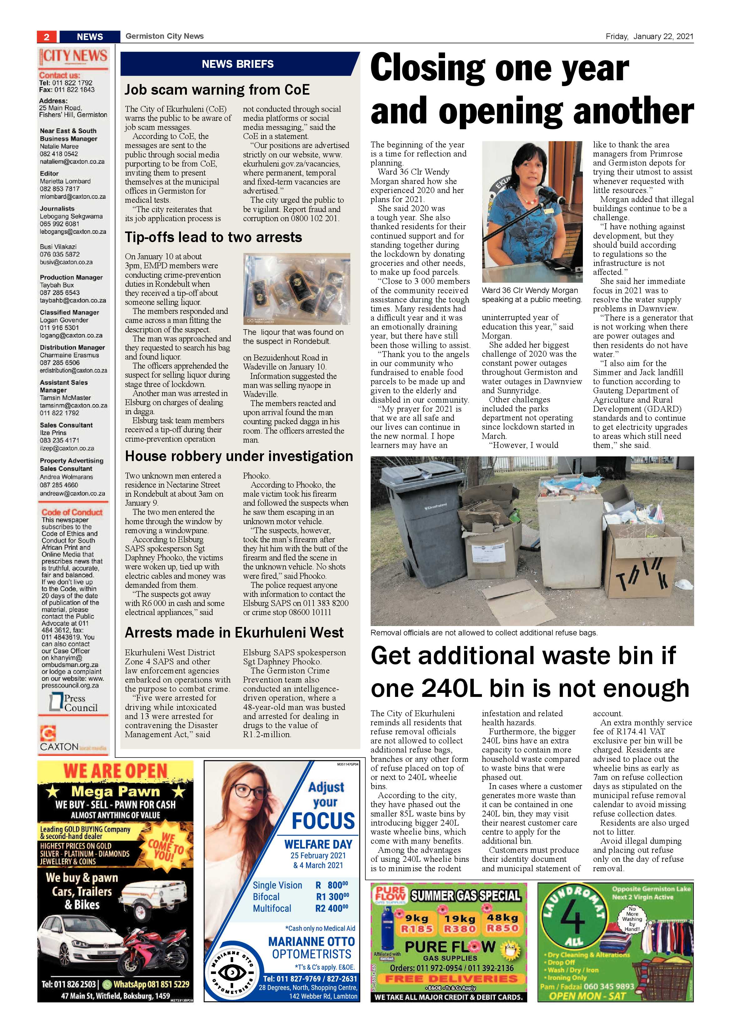Germiston City News 20 January 2021 page 2