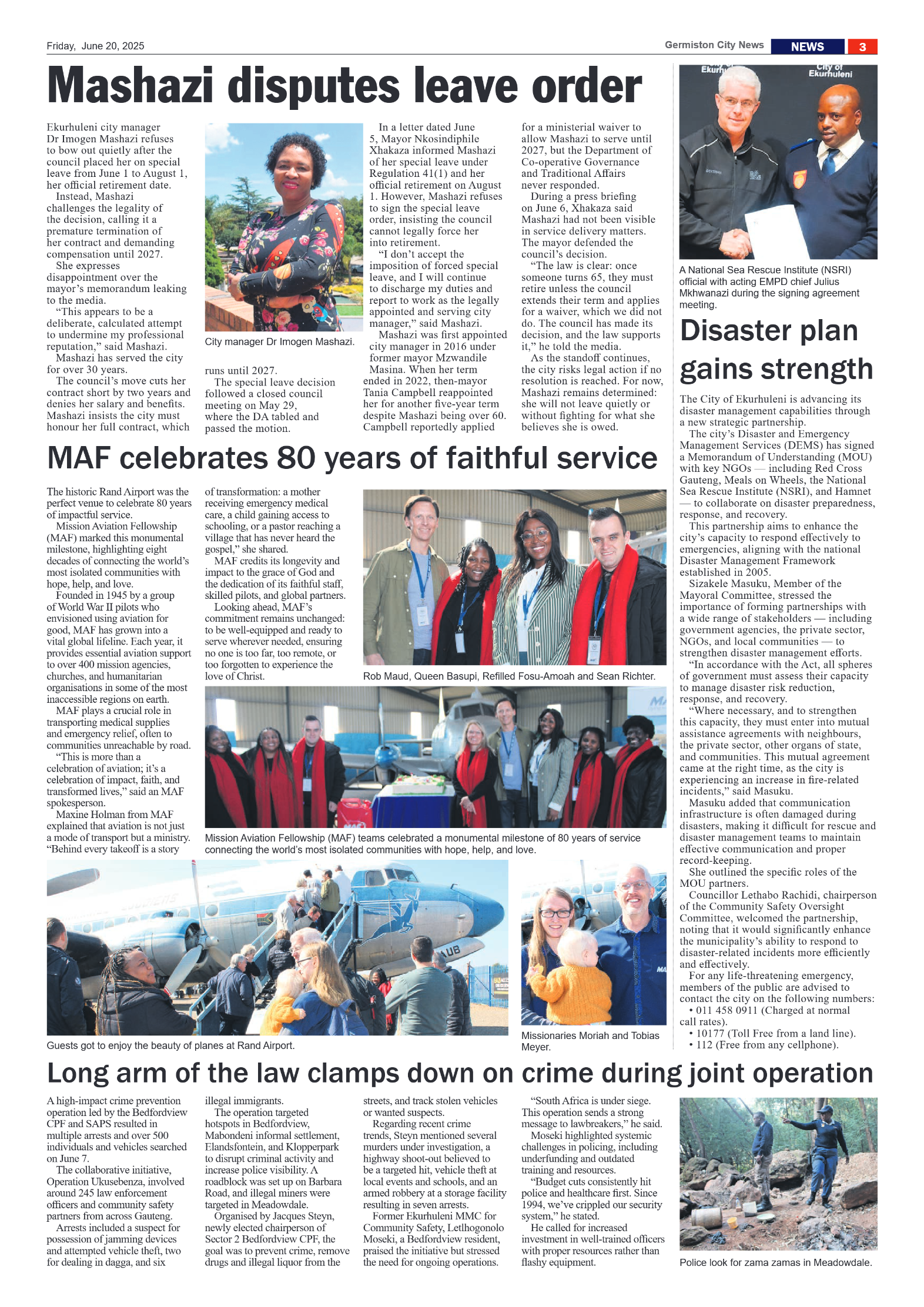 Germiston City News 20 June 2025 page 3