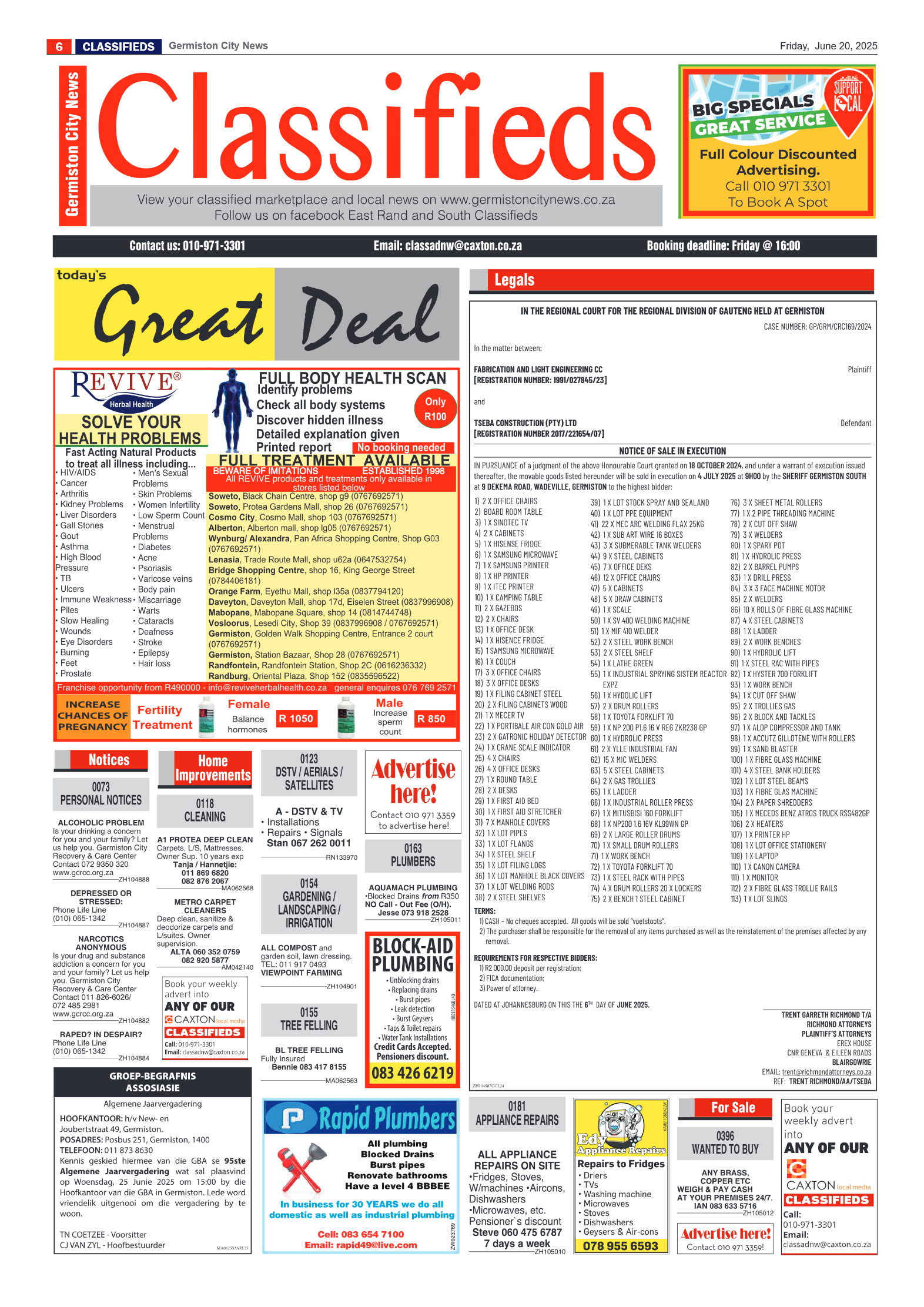 Germiston City News 20 June 2025 page 6
