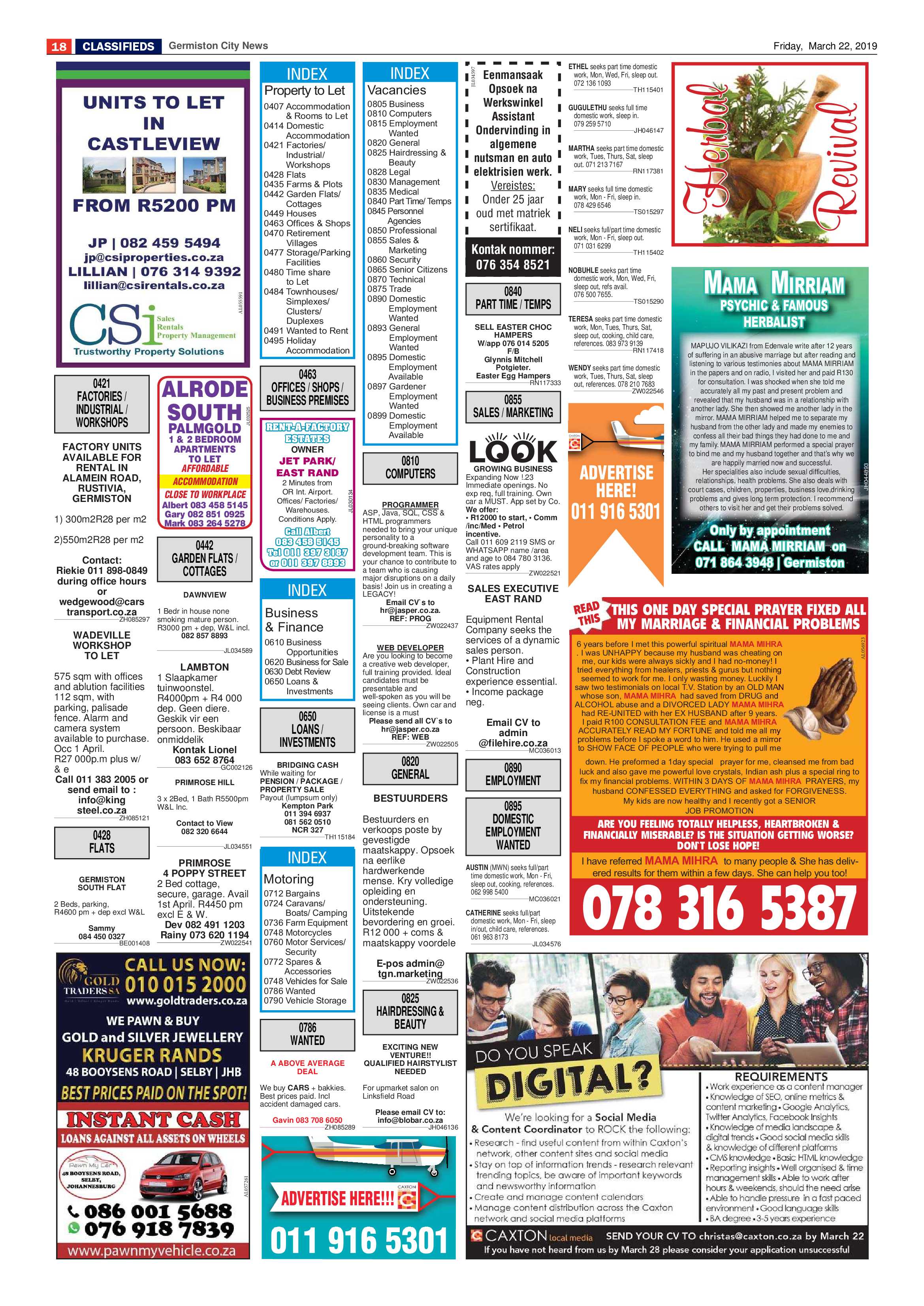 Germiston City News 20 March 2019 page 18