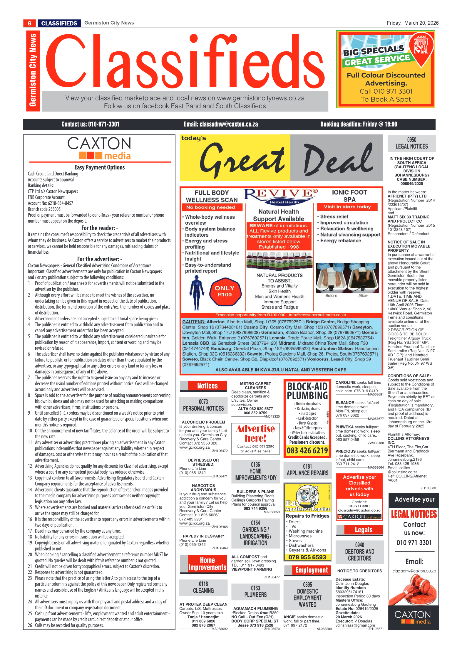 Germiston City News 20 March 2026 page 6