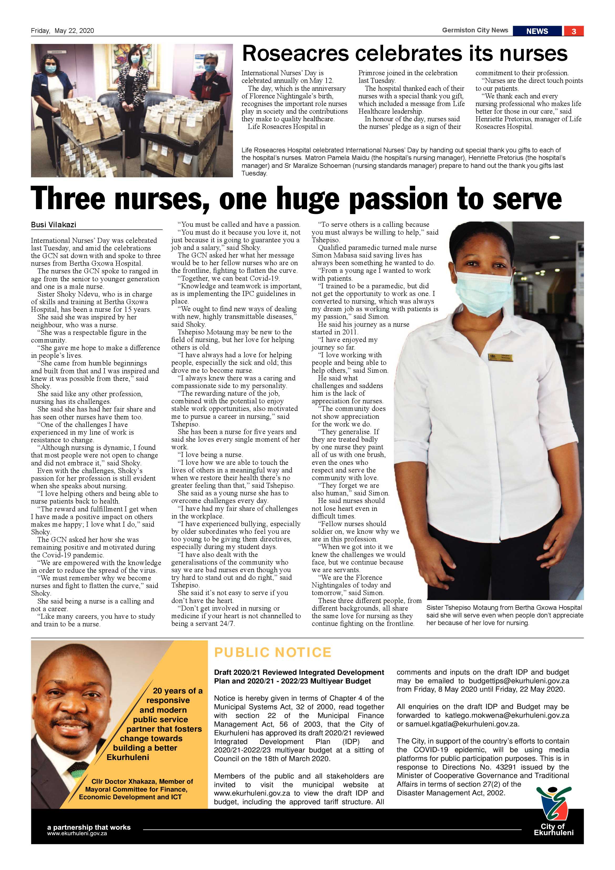 Germiston City News 20 May 2020 page 3
