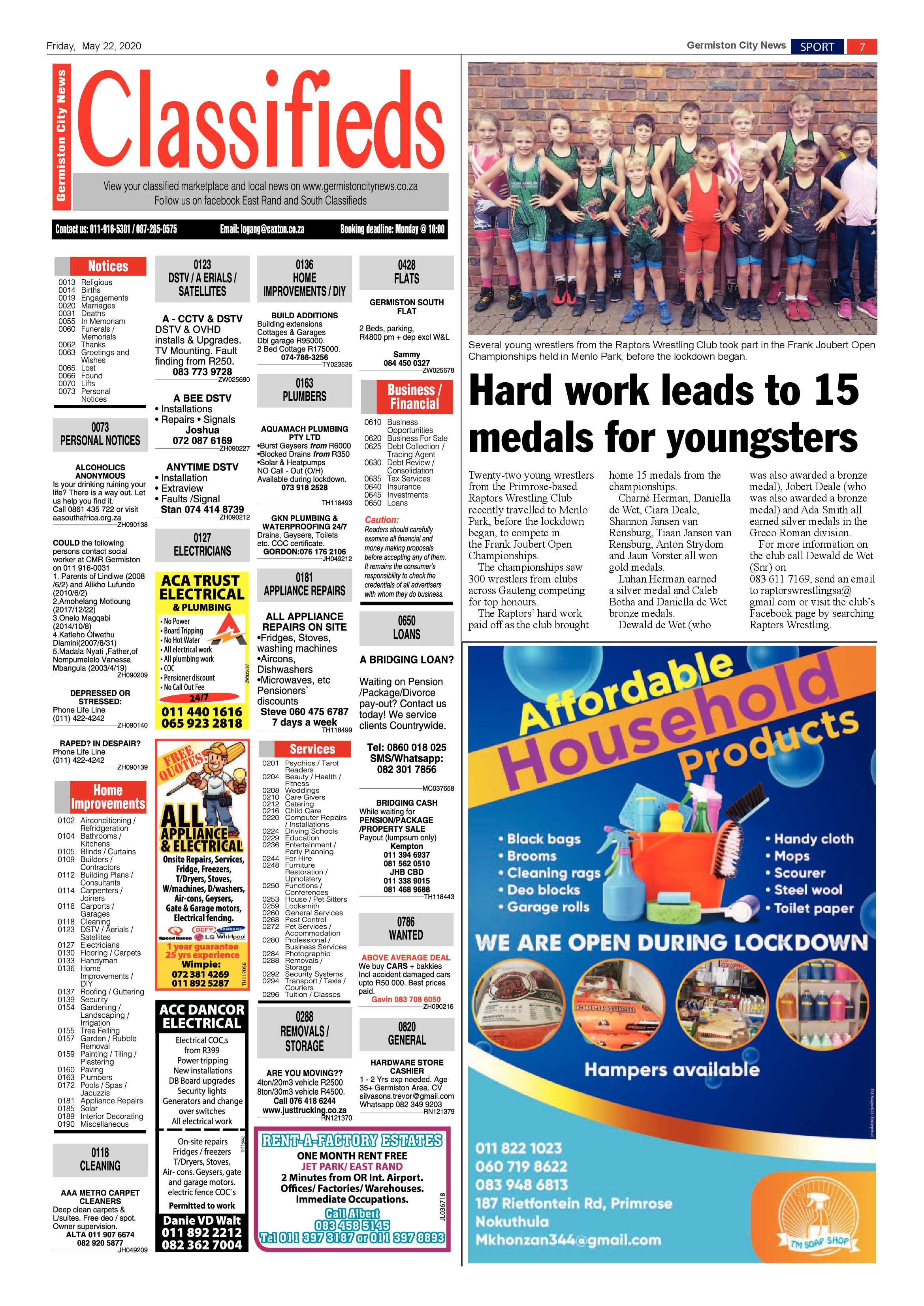 Germiston City News 20 May 2020 page 7