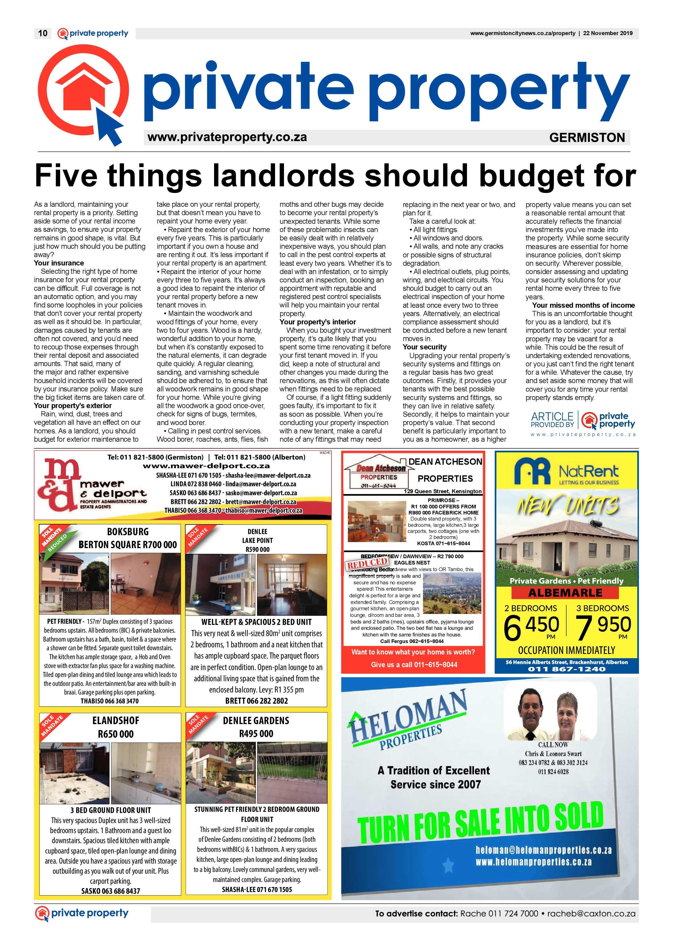 Germiston City News 20 November 2019 page 10