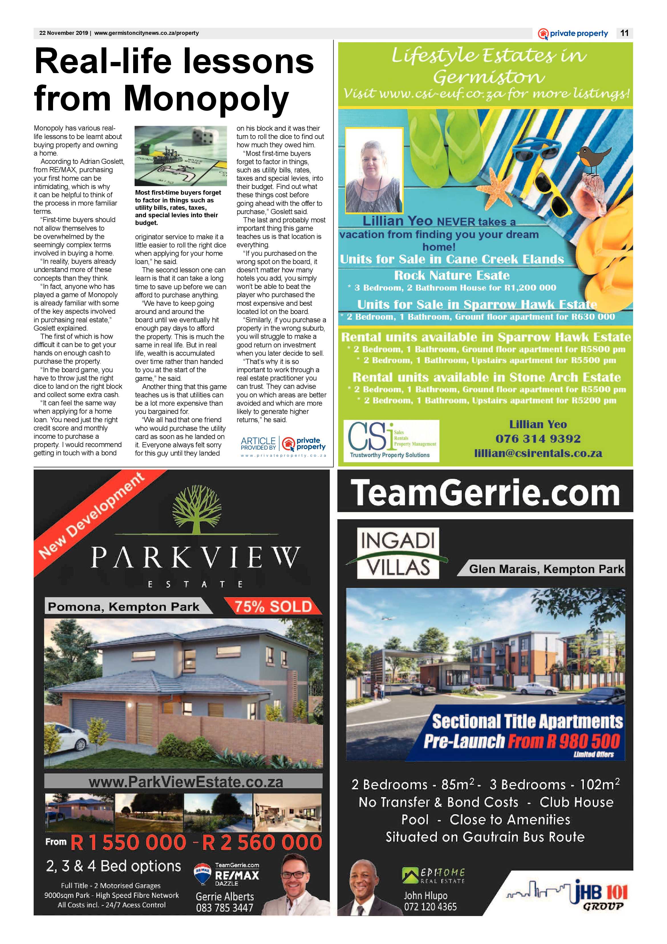 Germiston City News 20 November 2019 page 11