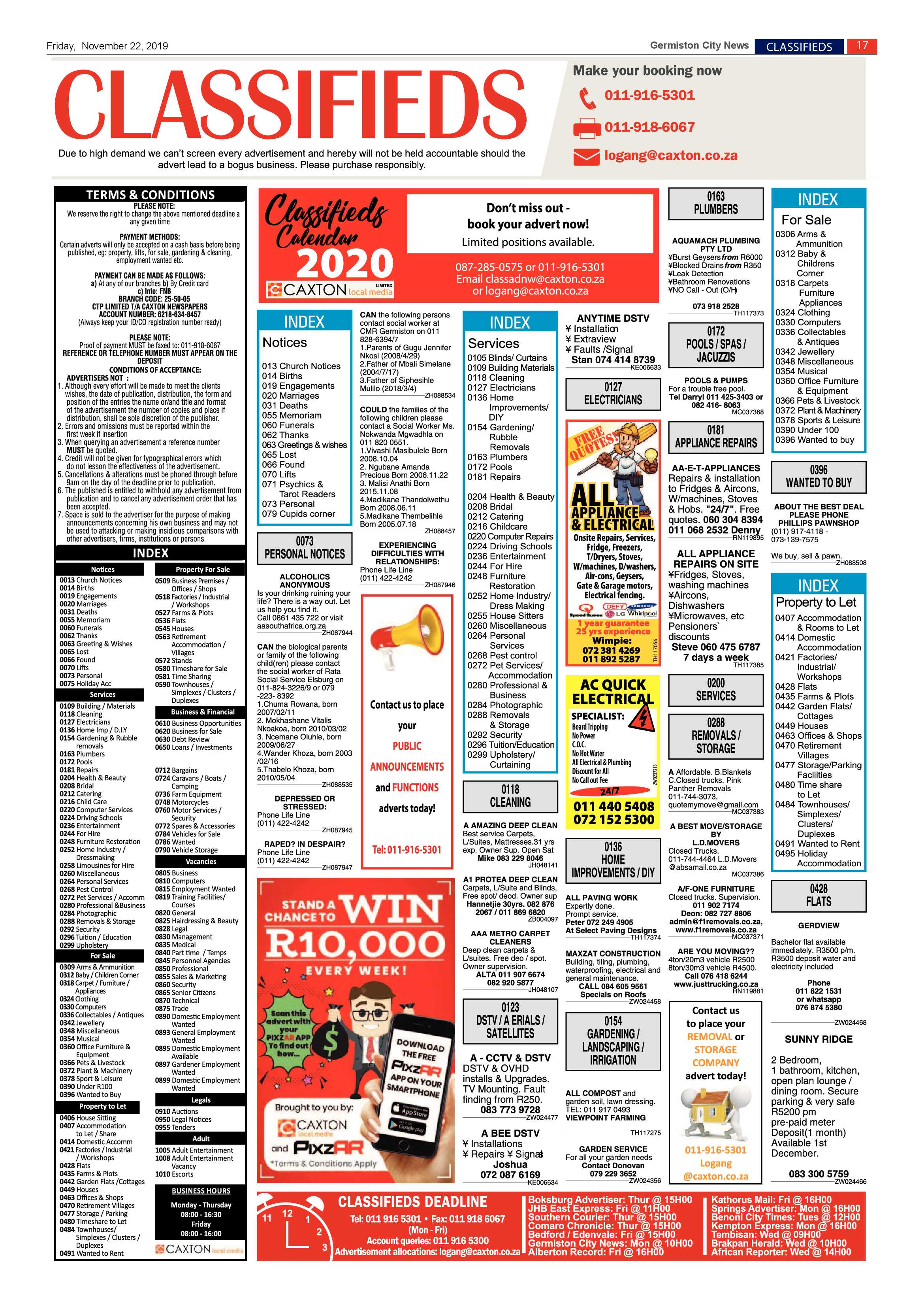 Germiston City News 20 November 2019 page 17