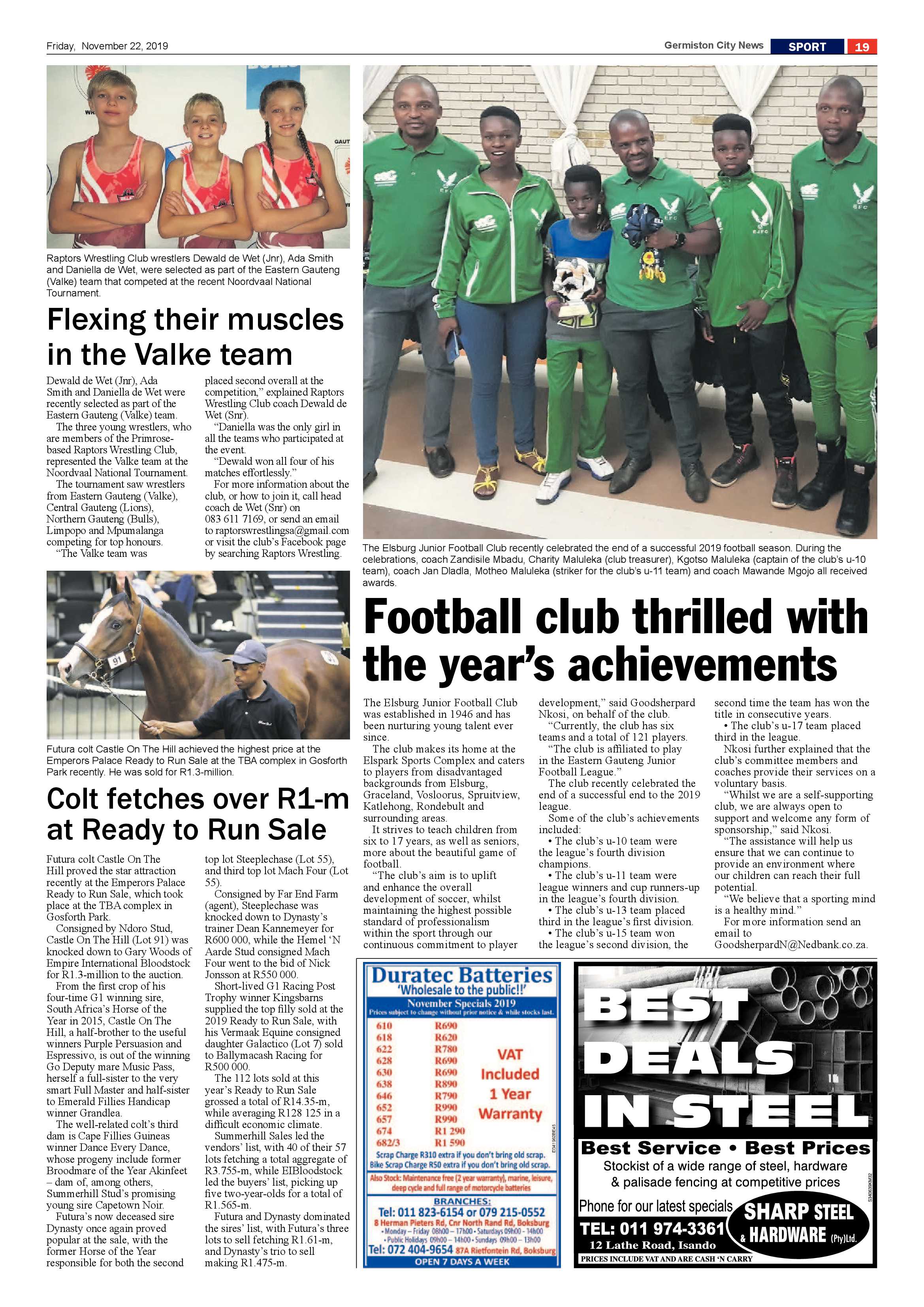 Germiston City News 20 November 2019 page 19