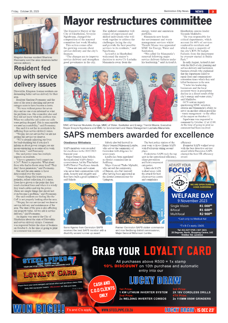Germiston City News 20 October 2023 page 3