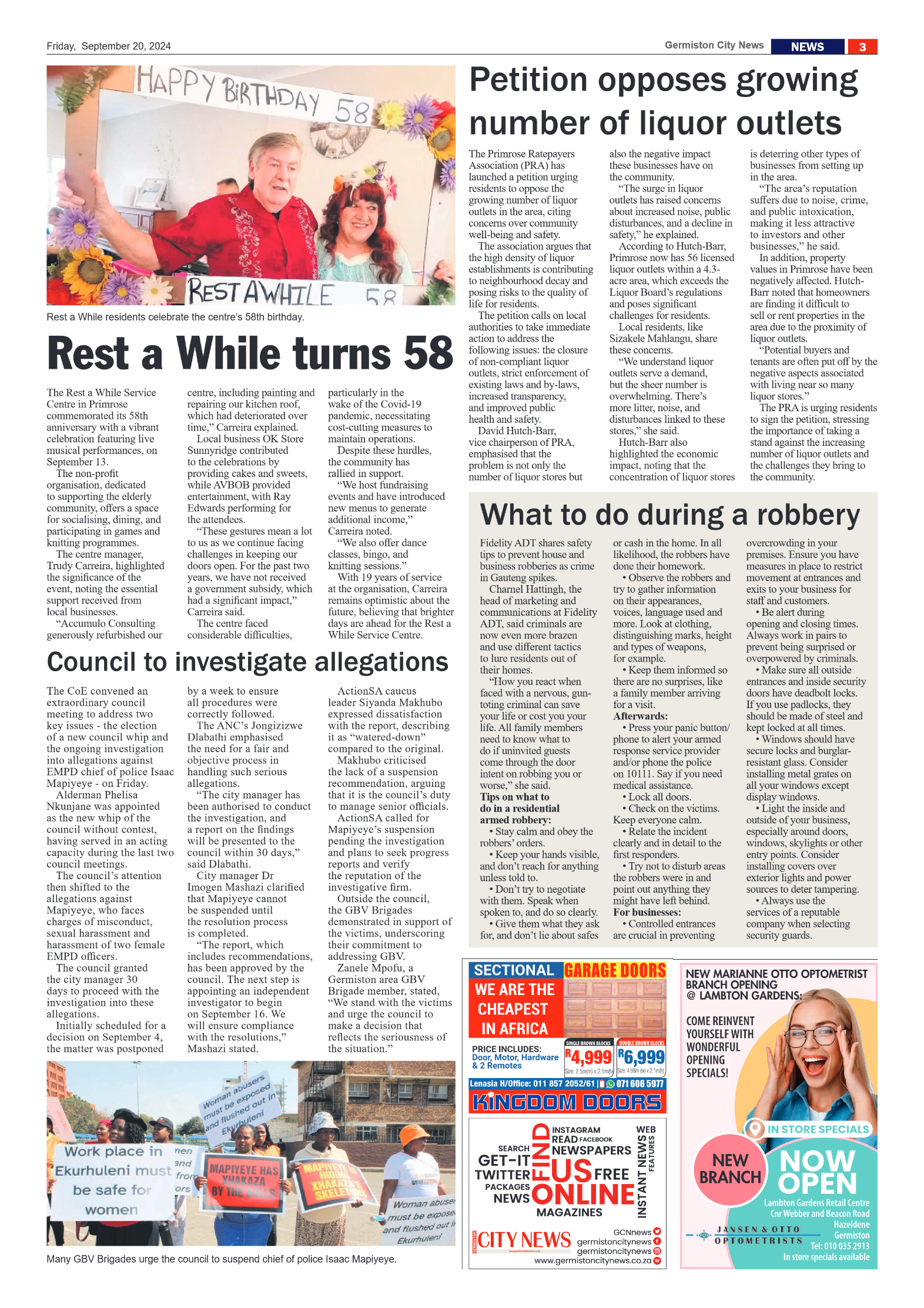 Germiston City News 20 September 2024 page 3