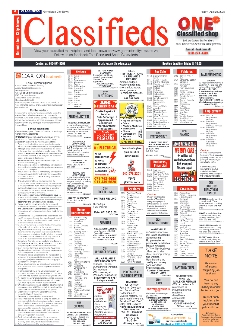 Germiston City News 21 April 2023 page 6