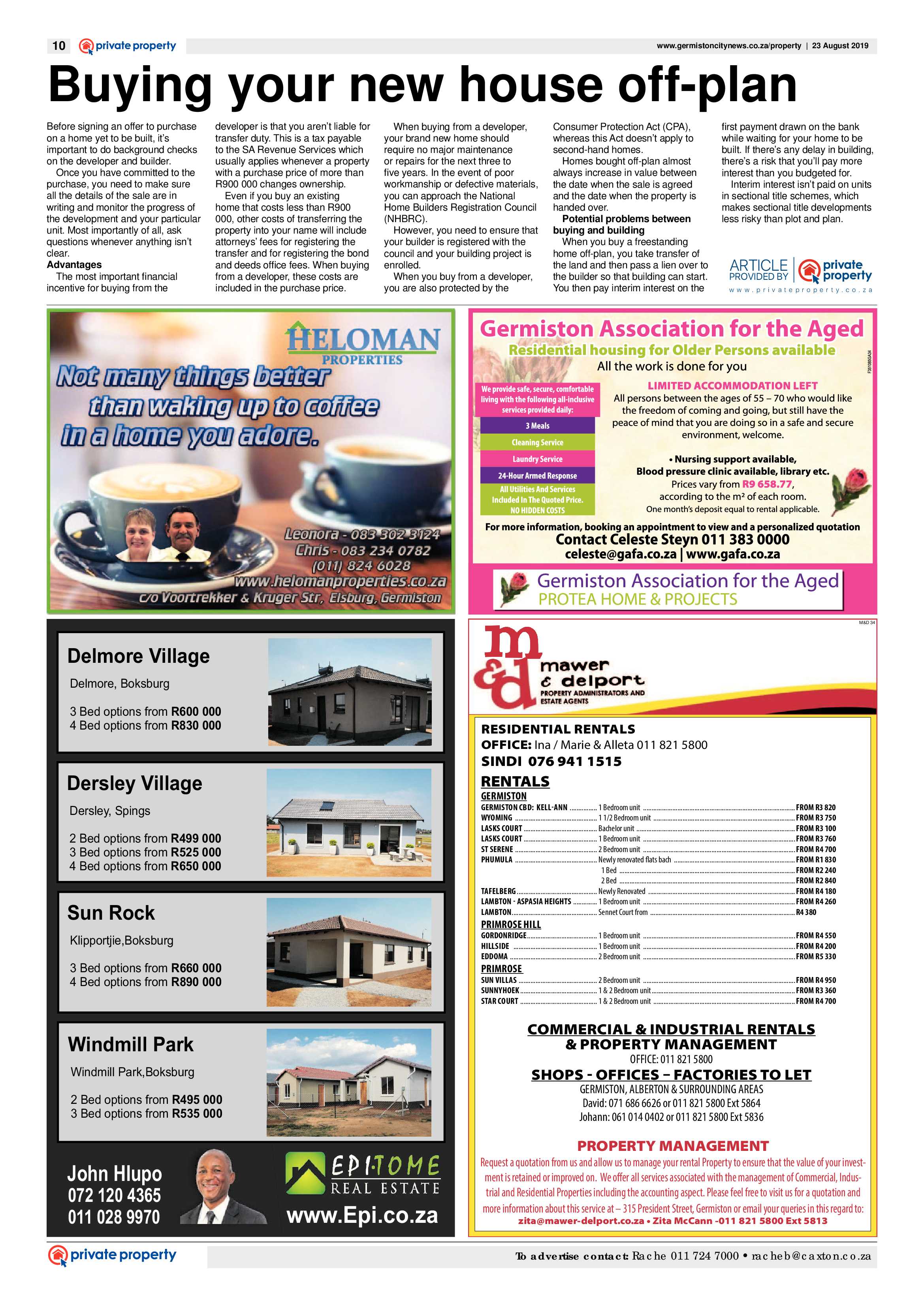 Germiston City News 21 August 2019 page 10