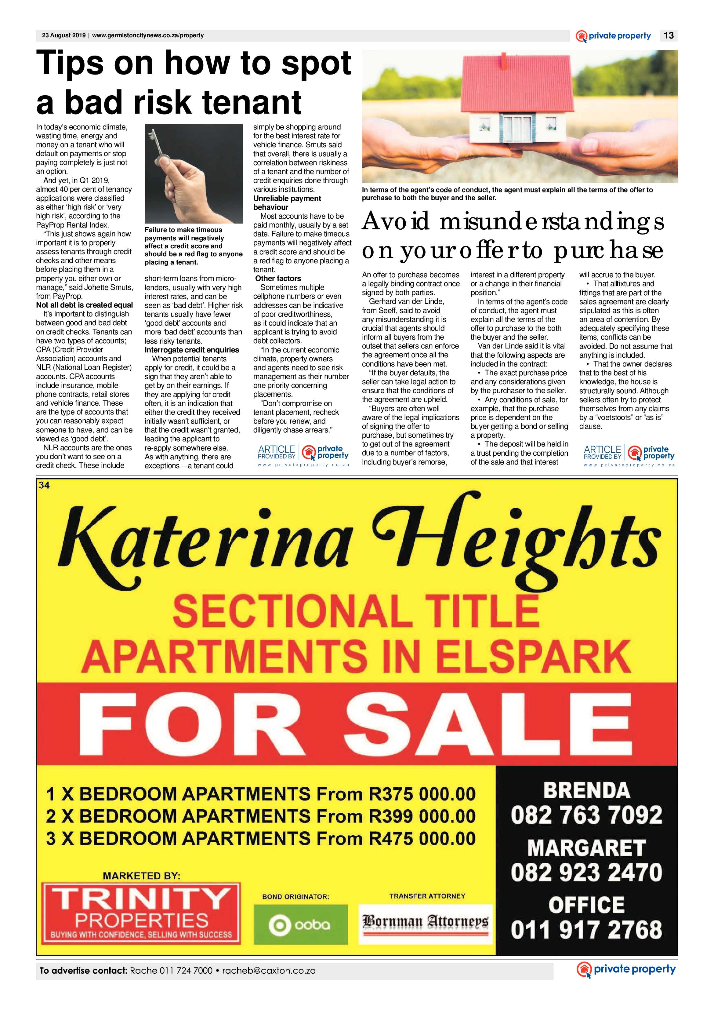 Germiston City News 21 August 2019 page 13