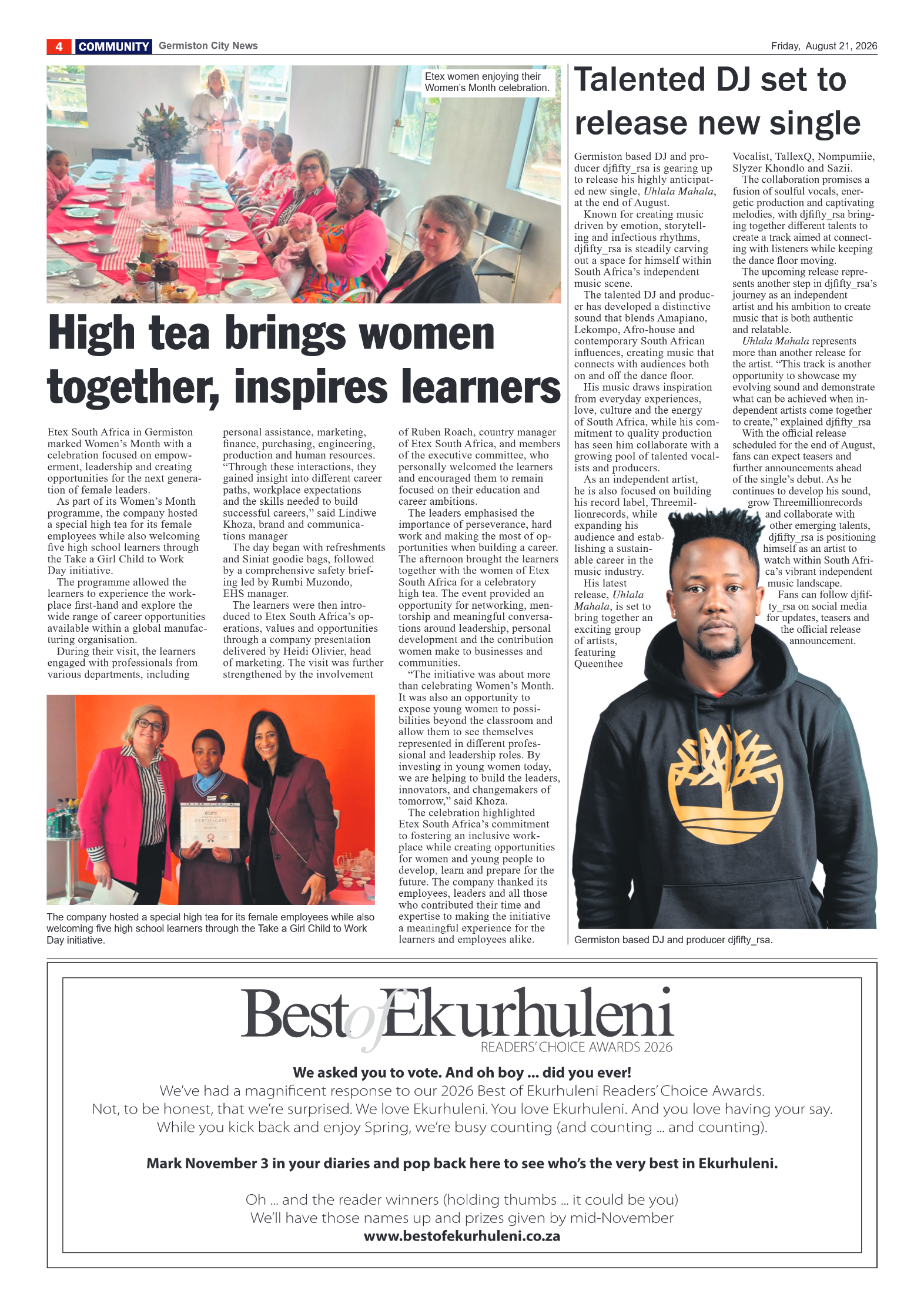 Germiston City News 21 August 2026 page 4