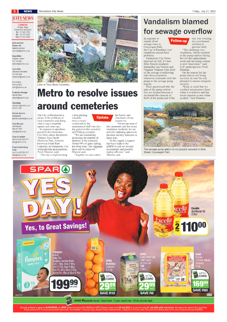 Germiston City News 21 July 2023 page 2