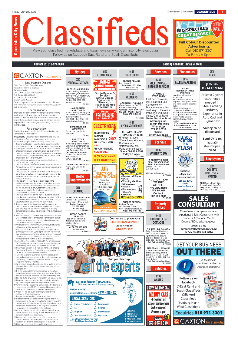 Germiston City News 21 July 2023 page 7